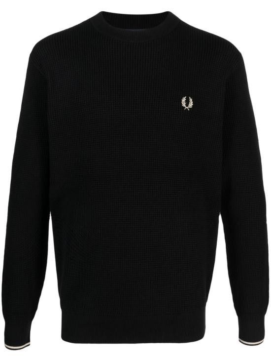 Fred Perry FRED PERRY Men Sweater K6507 102 Black Size US S / EU 44-46 / 1 - 1 Preview
