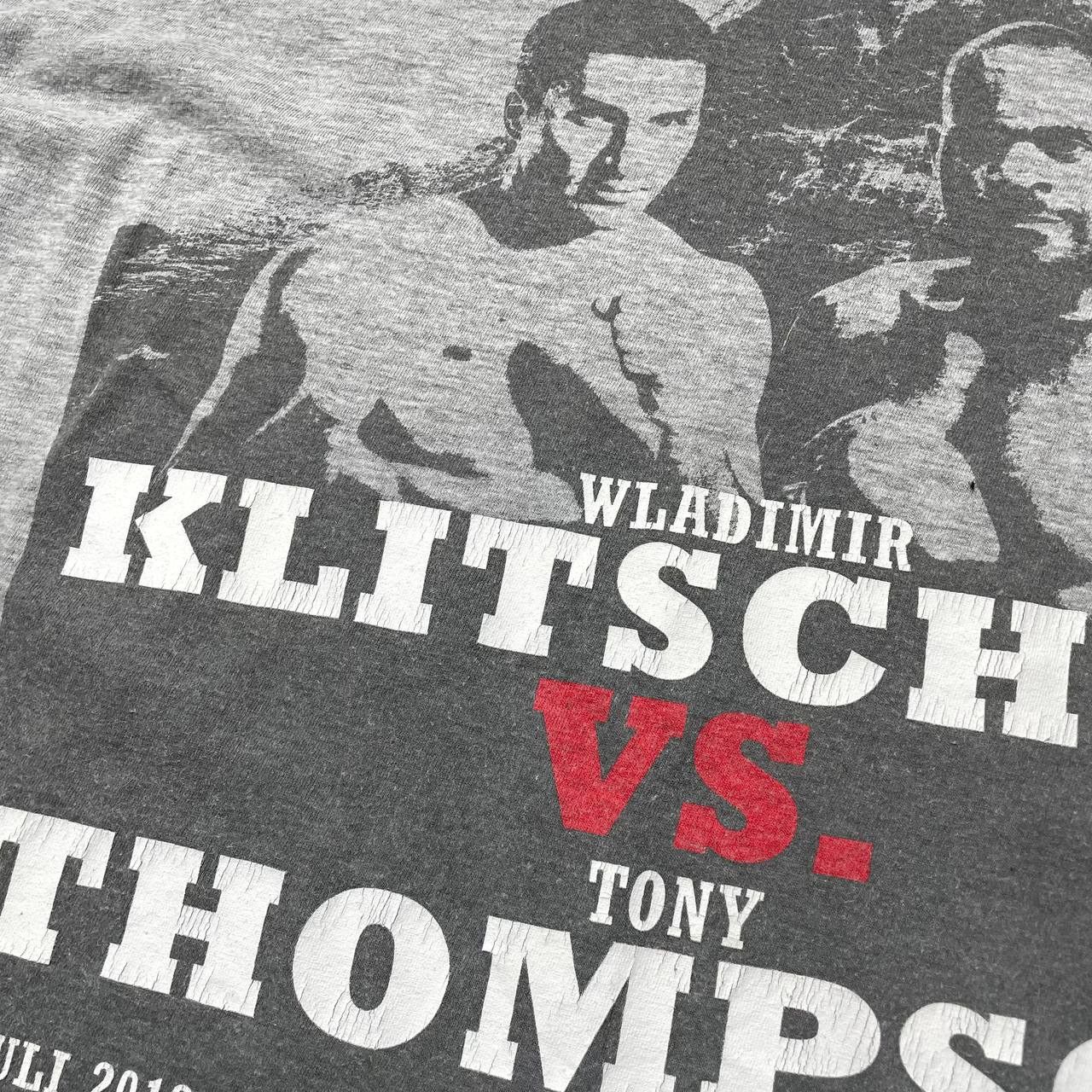 Vintage Klitschko VS Thompson Hard Rocks Boxing Promo T Shirt Gray Size US M / EU 48-50 / 2 - 3 Thumbnail