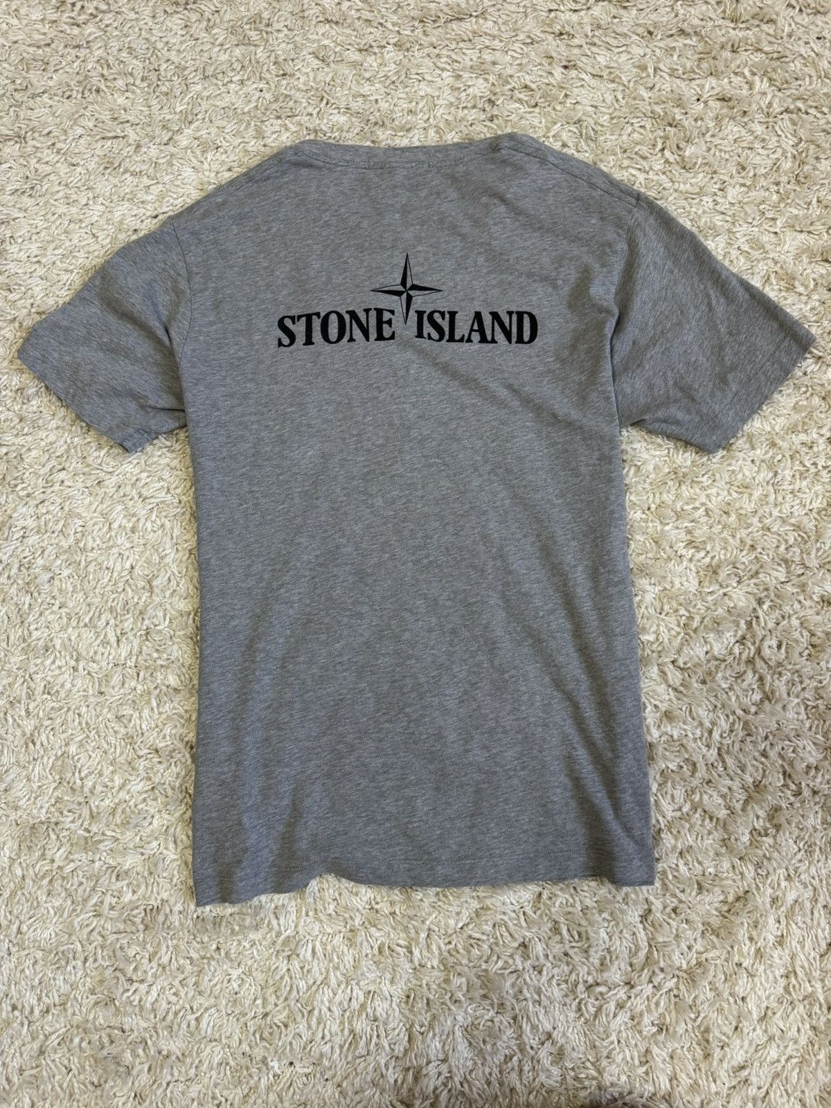 Stone Island Stone Island Grey T-Shirt Big Logo Size US L / EU 52-54 / 3 - 5 Thumbnail