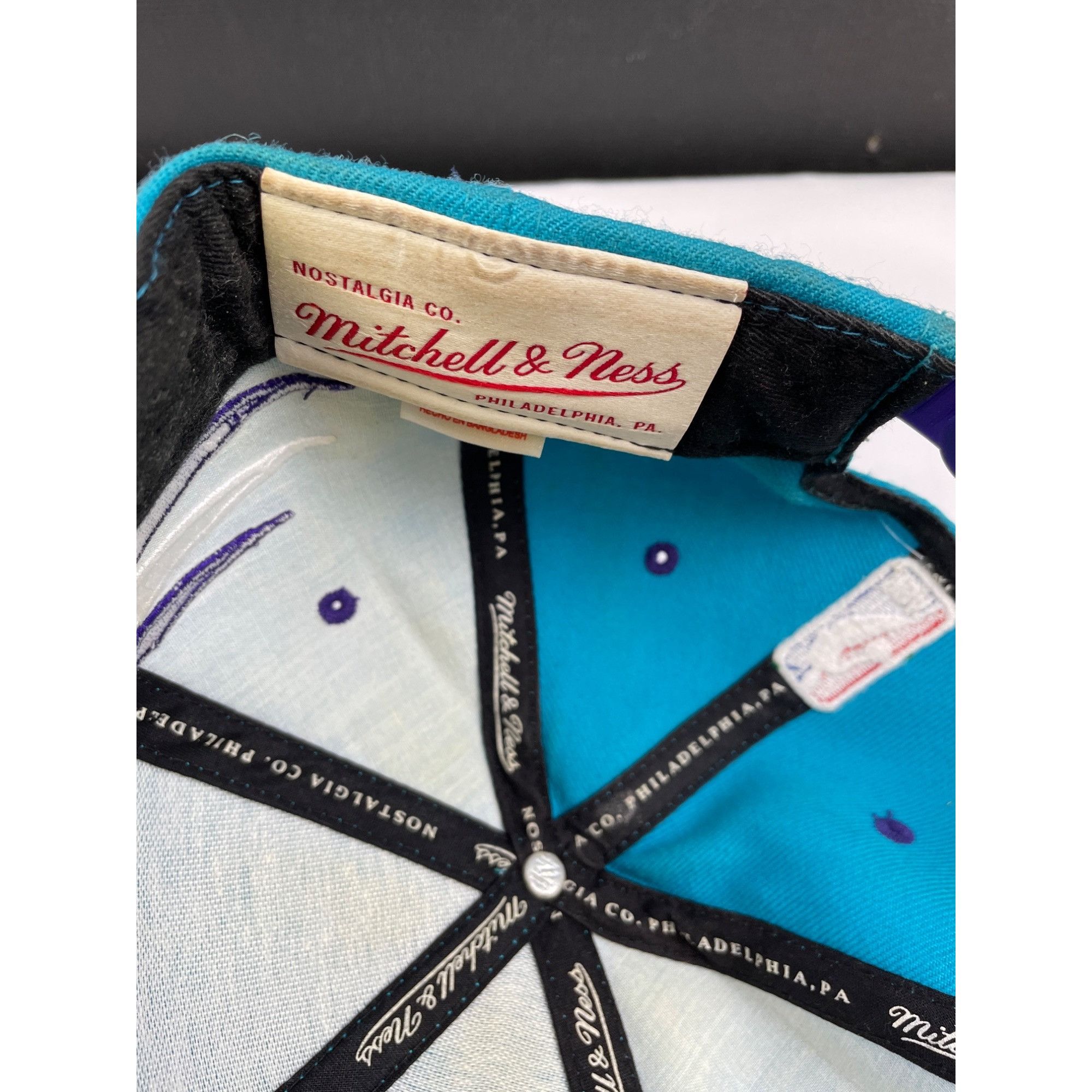 Mitchell & Ness Mitchell & Ness Hornets Blue/Purple Unisex Hat/Cap Adjustabl Size ONE SIZE - 6 Thumbnail