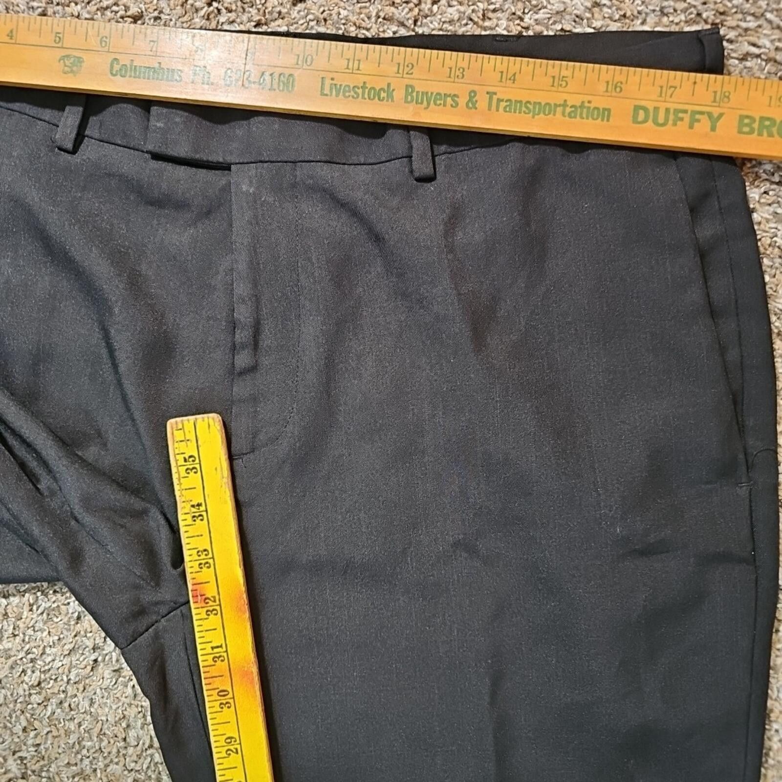 John Henry John Henry 36x32 Black Dress Pants Size US 36 / EU 52 - 4 Thumbnail