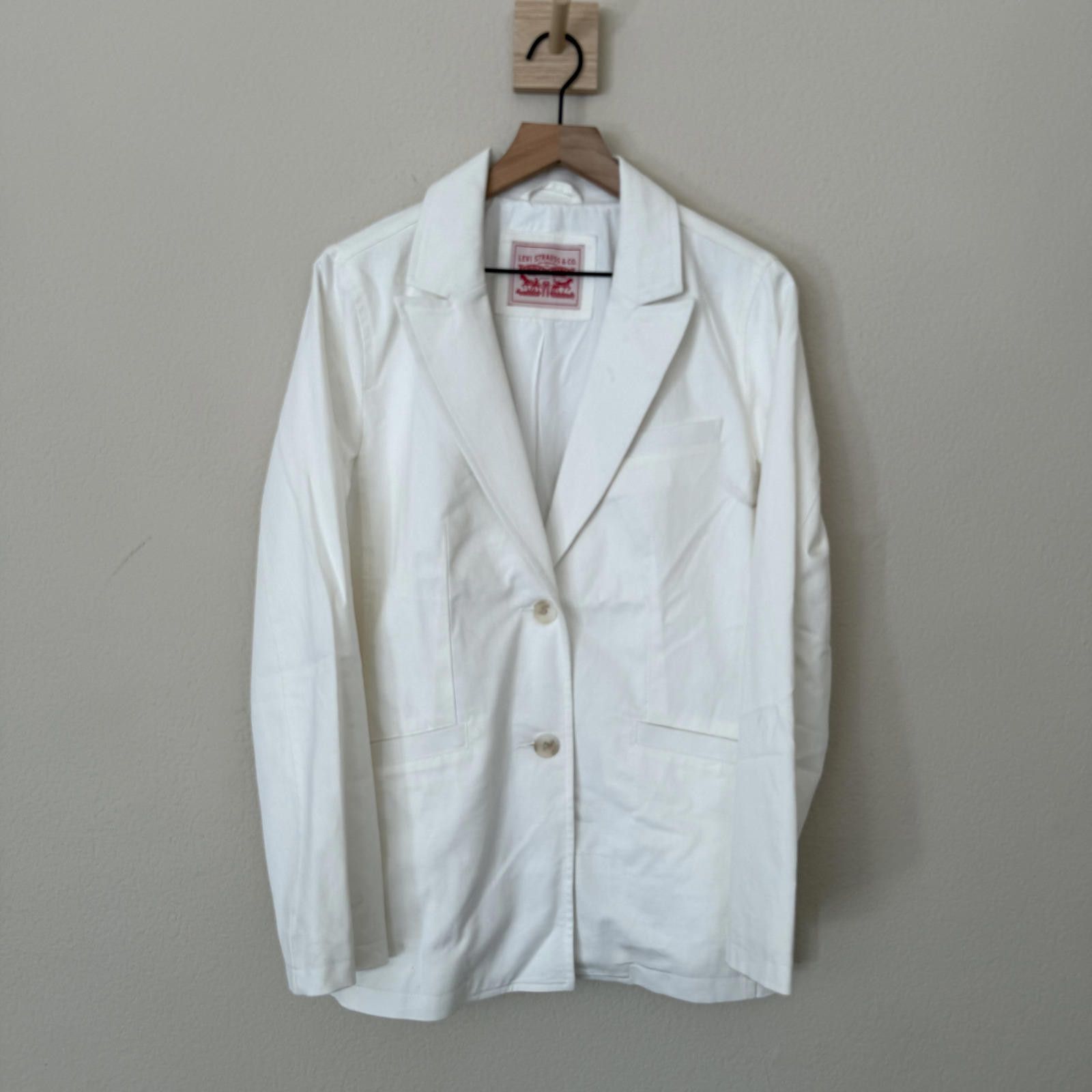 Other Levi's White Women's Blazer Size M / US 6-8 / IT 42-44 - 1 Thumbnail