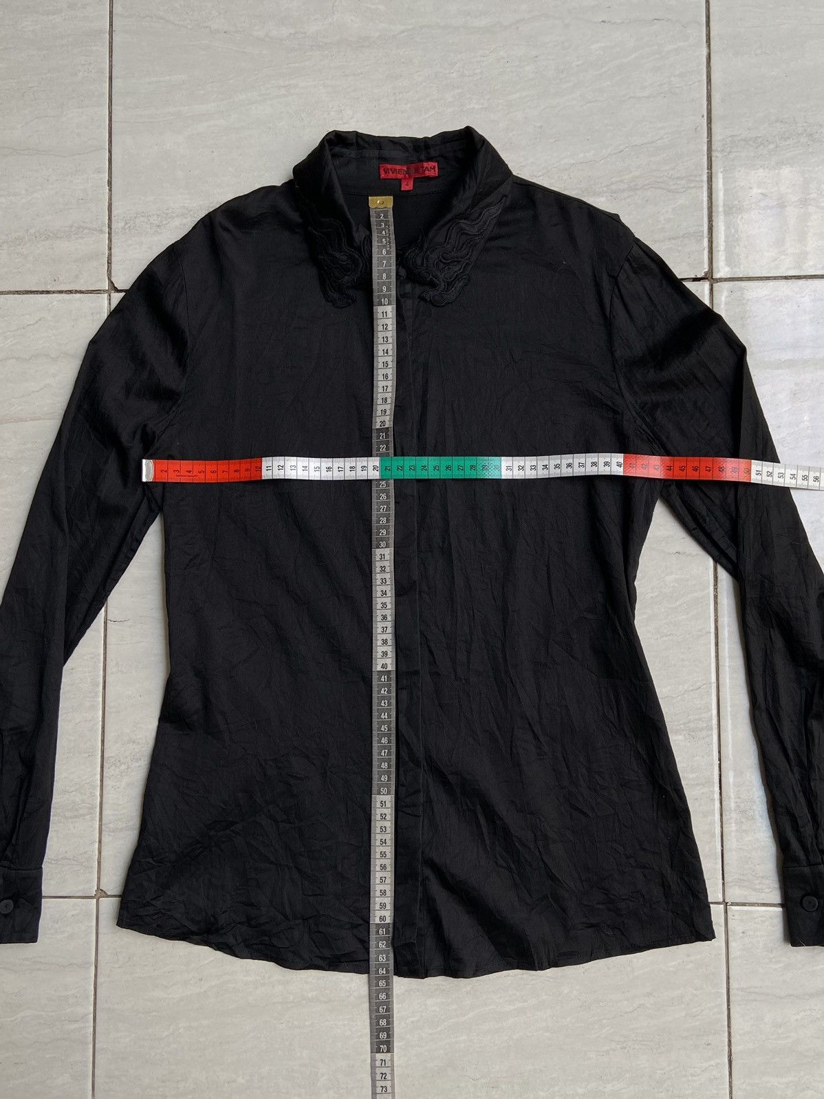 Vivienne Tam VIVIENNE TAM Black Shirt Size XS / US 0-2 / IT 36-38 - 7 Thumbnail
