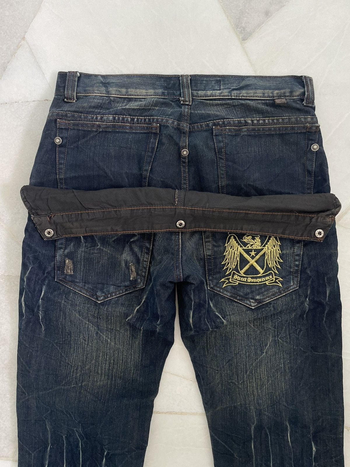 Japanese Brand × Seditionaries VINTAGE JAPANESE BRAND DOUBLE WAIST JEANS Size US 31 - 7 Thumbnail