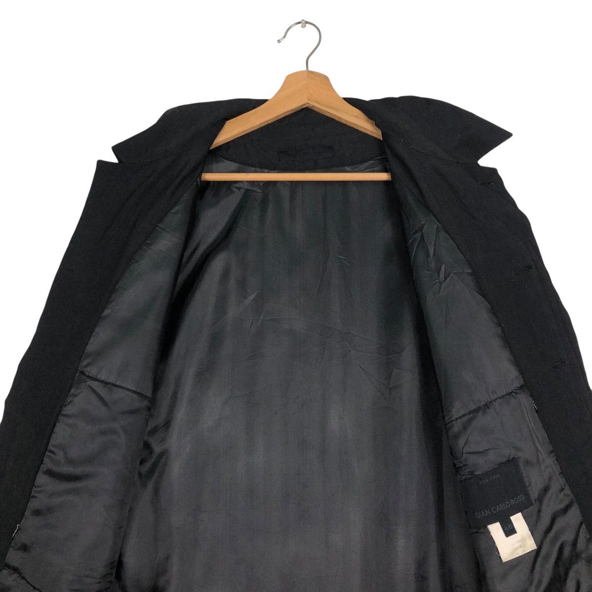 Vintage 📌Vintage Chore Work Jacket Rich Black Biker Made in Italy Size US M / EU 48-50 / 2 - 15 Thumbnail