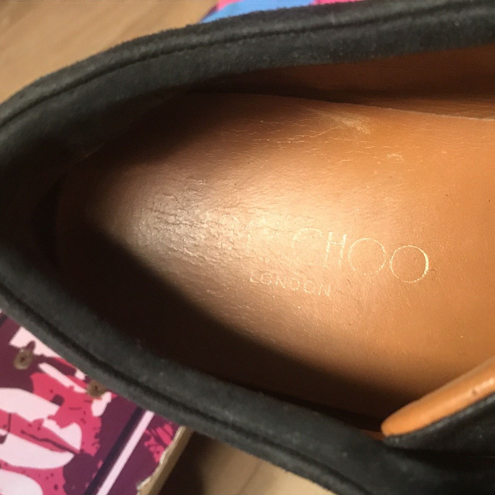 Jimmy Choo JIMMY CHOO Miami Sneaker SHOES glitter BLACK Leather WOMENS Size US 9 / IT 39 - 9 Thumbnail
