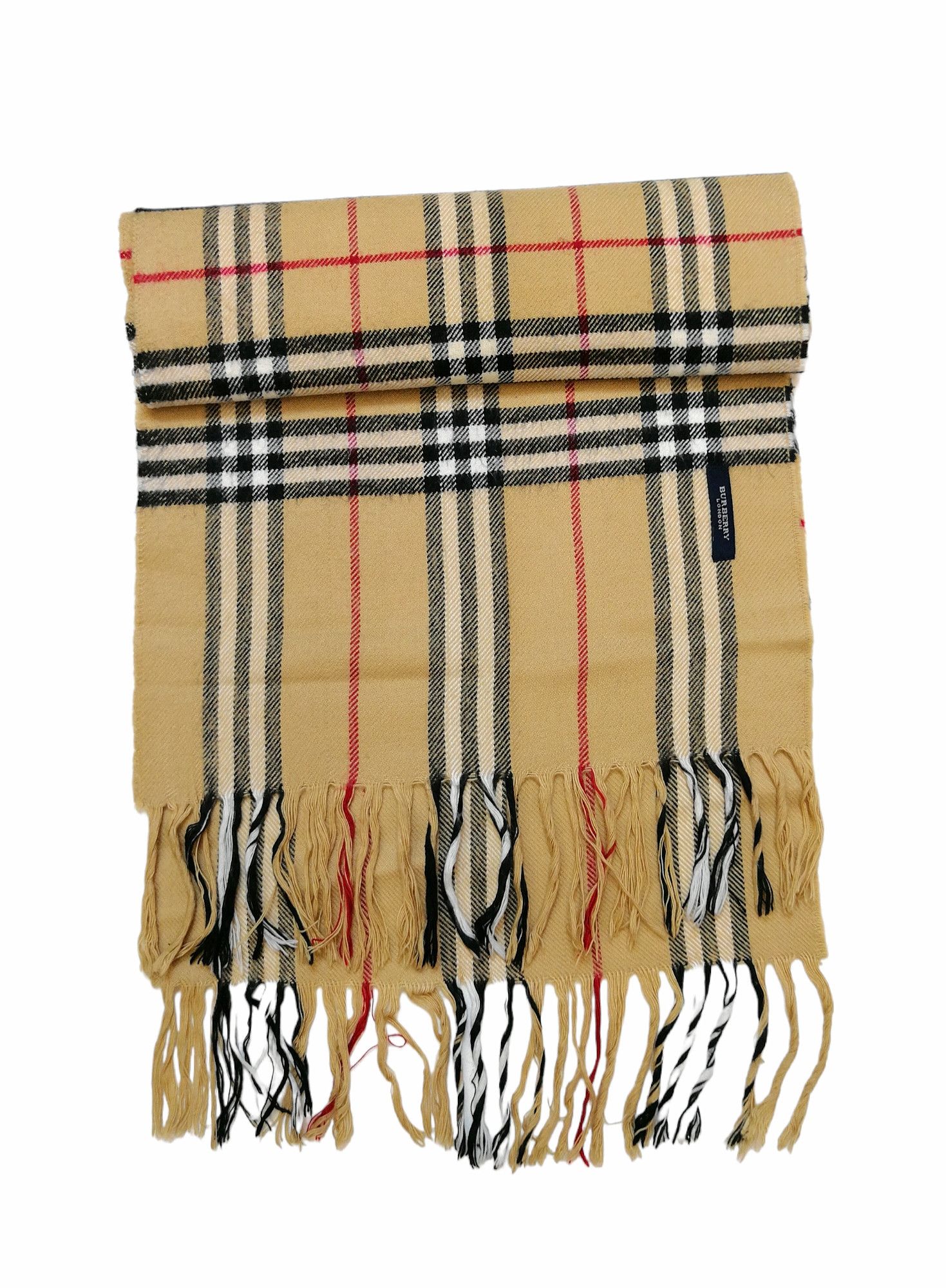 Burberry × Vintage Vintage Burberry London Nova Check Scarf 162 cm x 33 cm Size ONE SIZE - 4 Thumbnail