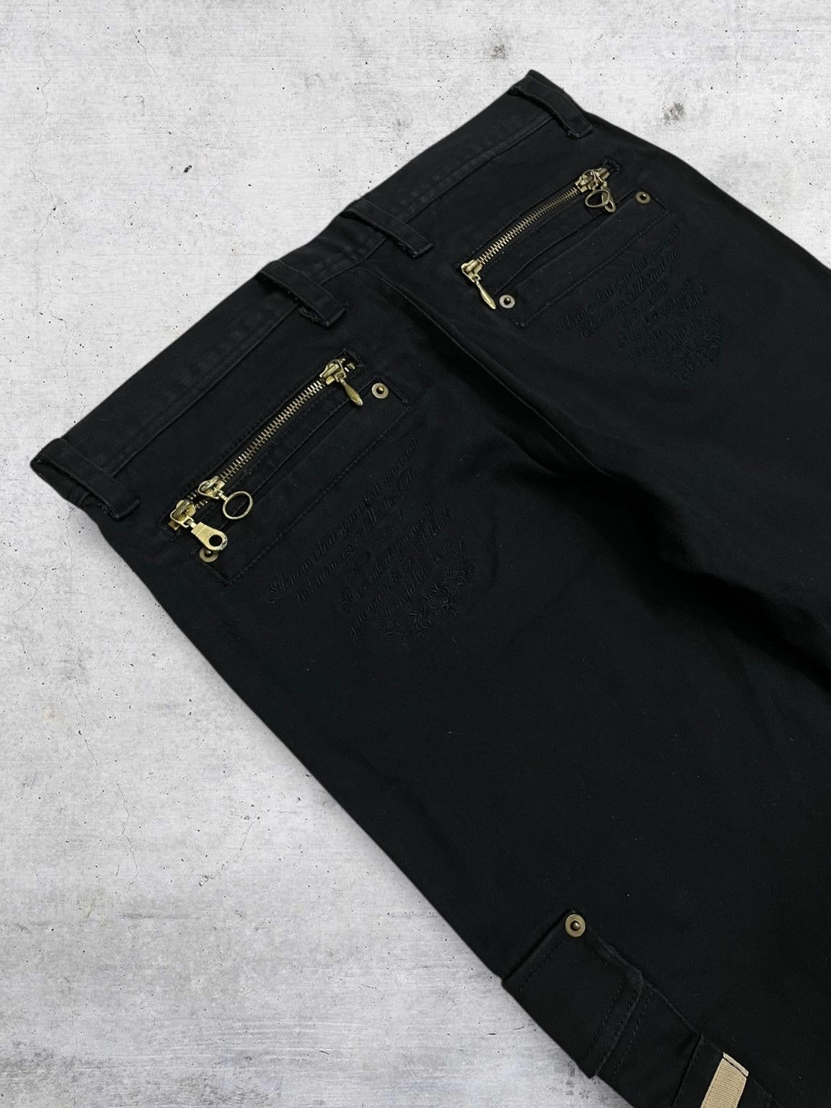 Japanese Brand VINTAGE AMRANTINE 1990S JAPAN DESIGNER CARGO PUNK GOA PANT Size US 32 / EU 48 - 14 Thumbnail