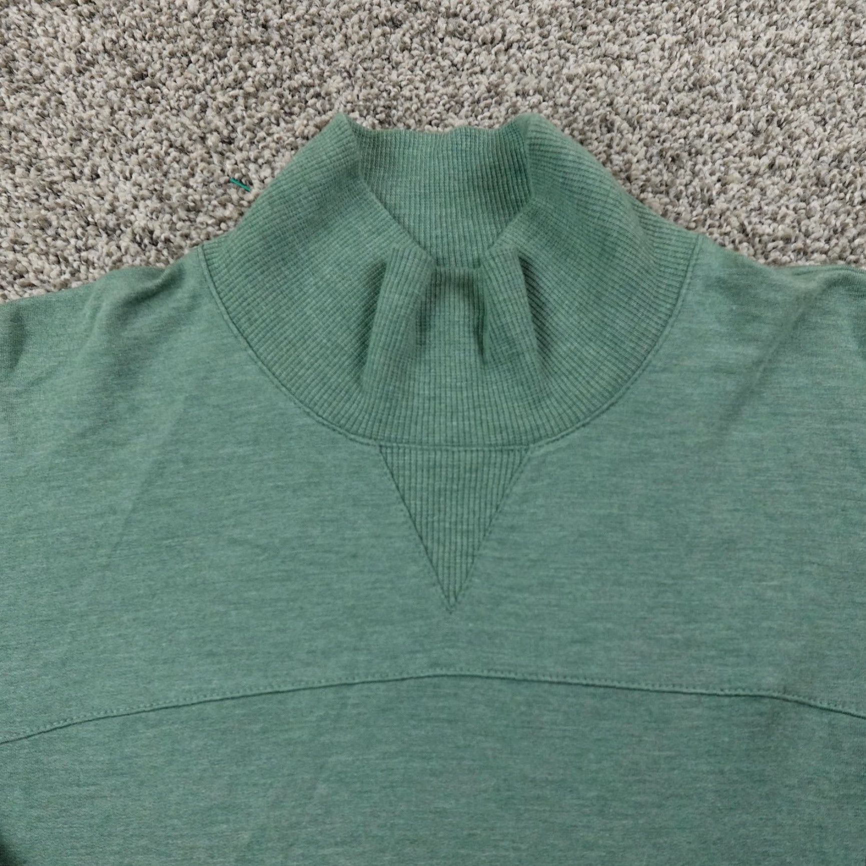 Vintage L.L. Bean Pullover Womens S Green Mock Neck Sweatshirt Outdoor Size S / US 4 / IT 40 - 3 Thumbnail