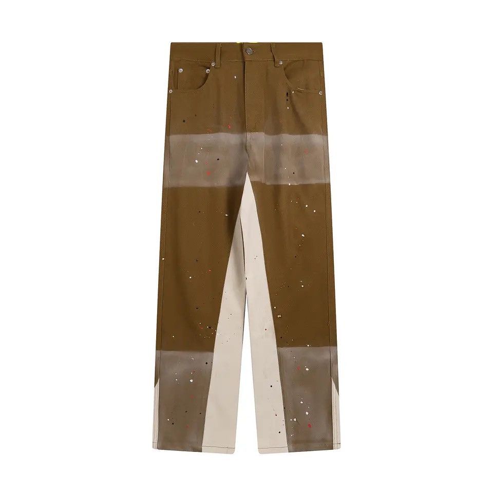 Japanese Brand × Jean Brown streetwear flare jeans pants Size US 32 / EU 48 - 6 Thumbnail