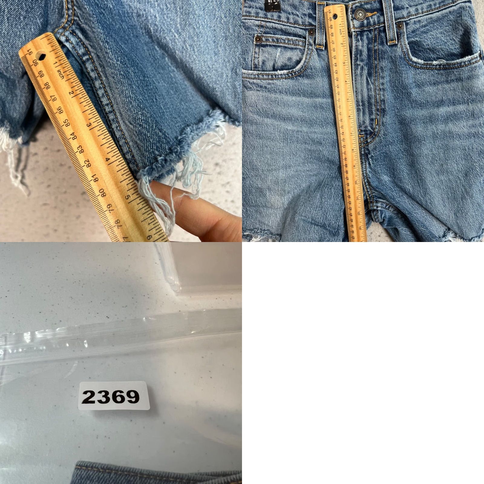 Levi's VINTAGE Levi's Womens 70s High Flare Denim Shorts Raw Hem 24 Blue 5-Pocket Design Adult Womens Shorts Womens Size 42" / US 20 - 8 Thumbnail