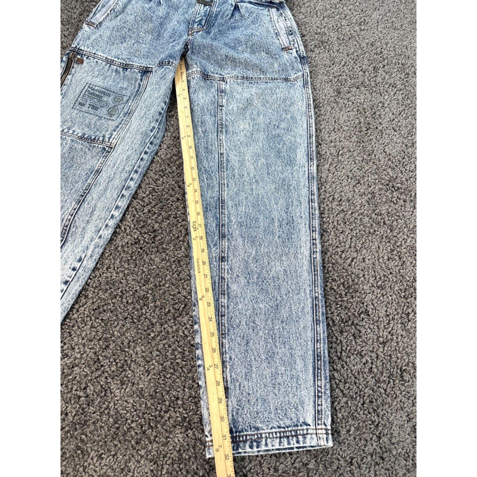 Vintage VINTAGE Gitano Jeans Cargo Mountain Platoon Baggy Light Wash 90s 32x32 Mens Blue Cotton Tapered 90s Mens Size US 32 / EU 48 - 2 Thumbnail