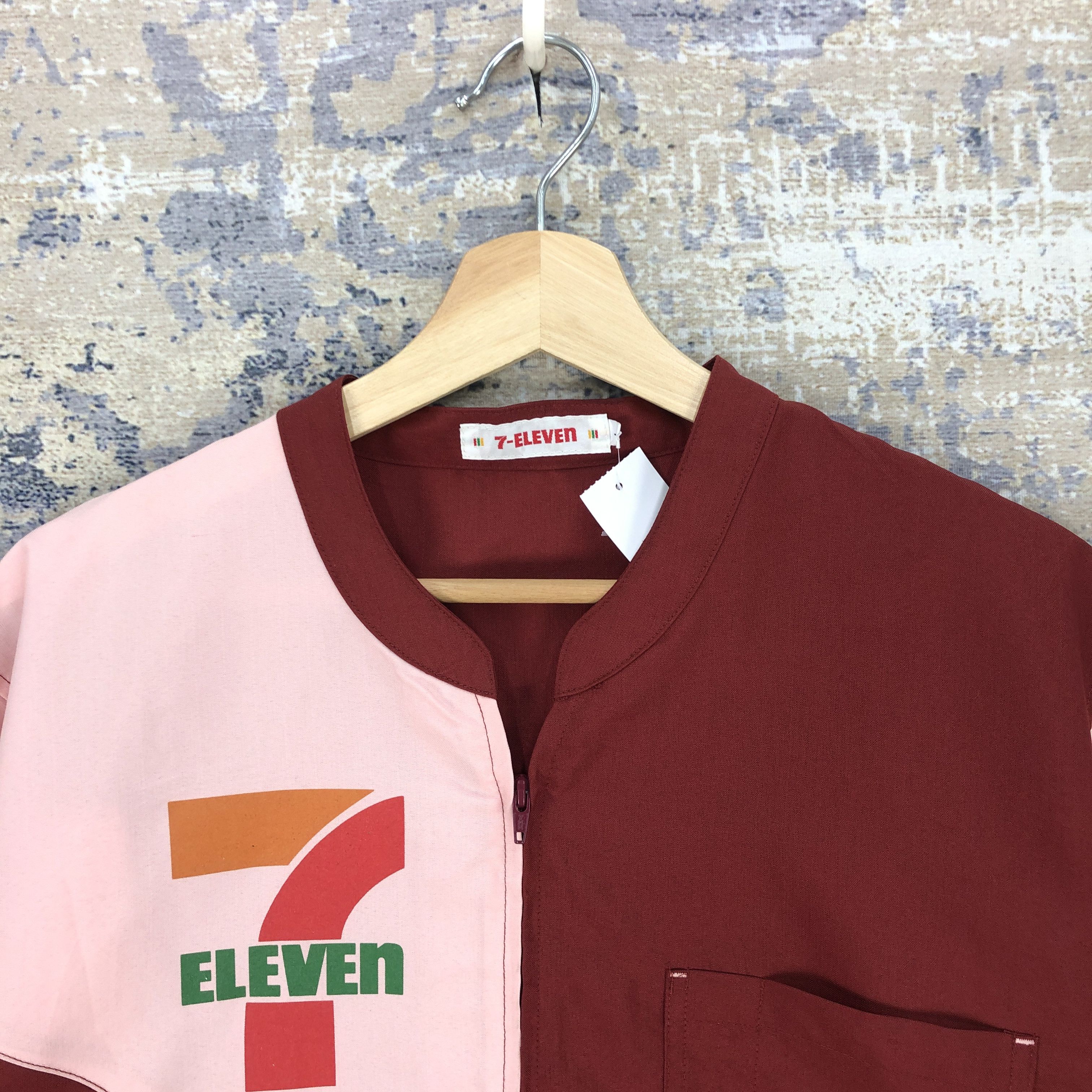 Japanese Brand Vintage 90s 7 Eleven Workers Shirt Seven Eleven Japanese Size US L / EU 52-54 / 3 - 7 Thumbnail