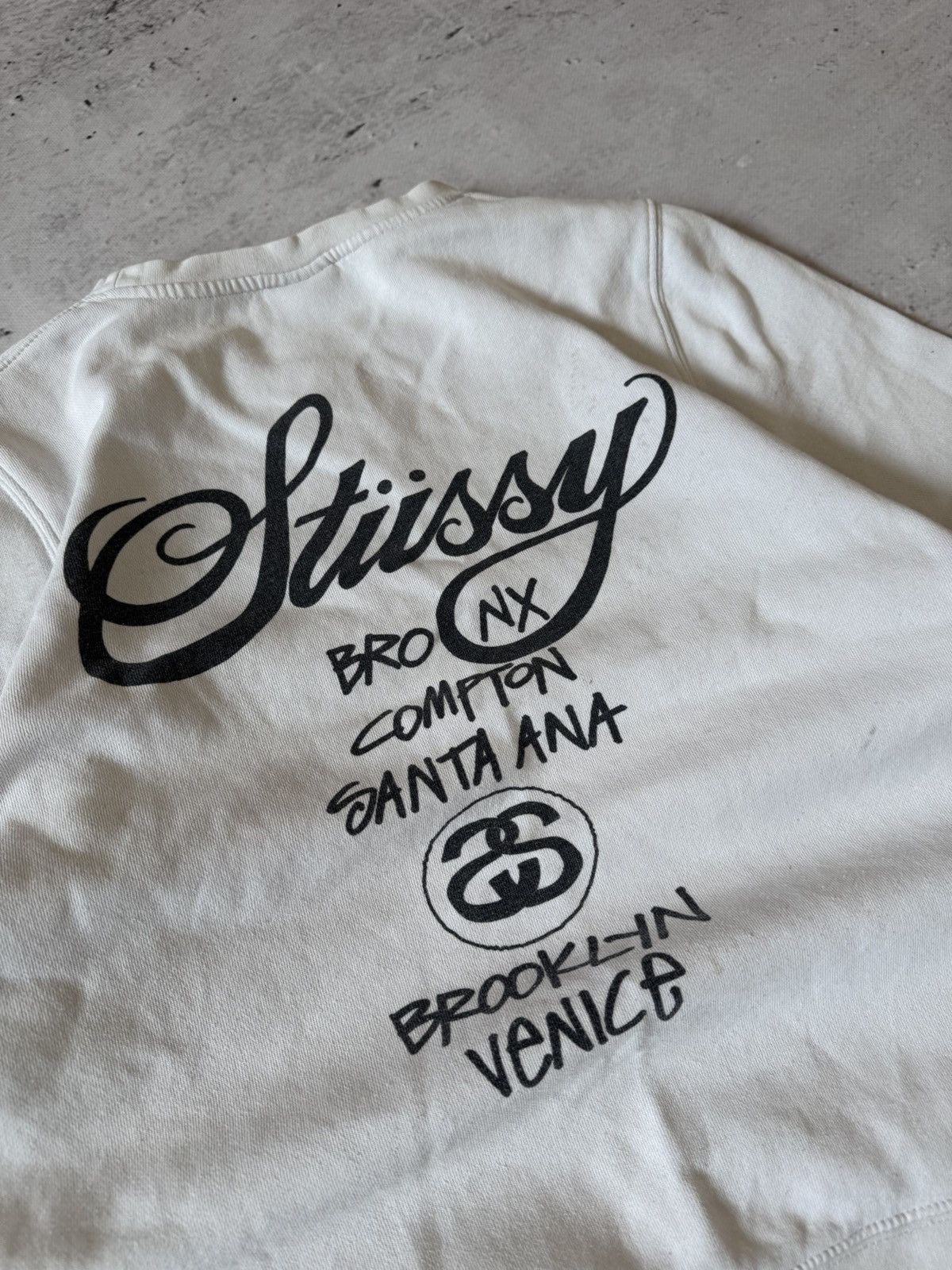 Stussy × Vintage STUSSY DOUBLE LOGO OVERSIZE BAGGY FIT SWEATSHIRT Size US S / EU 44-46 / 1 - 8 Thumbnail