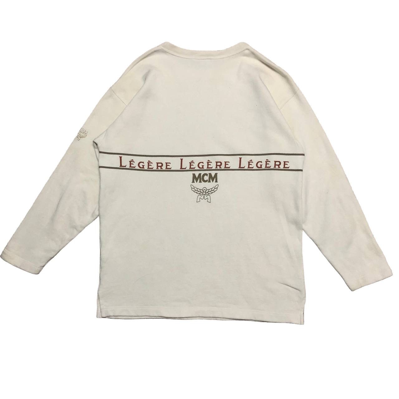 MCM VINTAGE MADE IN ITALY MCM LEGERE SPELLOUT LOGO SWEATSHIRT Size US L / EU 52-54 / 3 - 2 Thumbnail