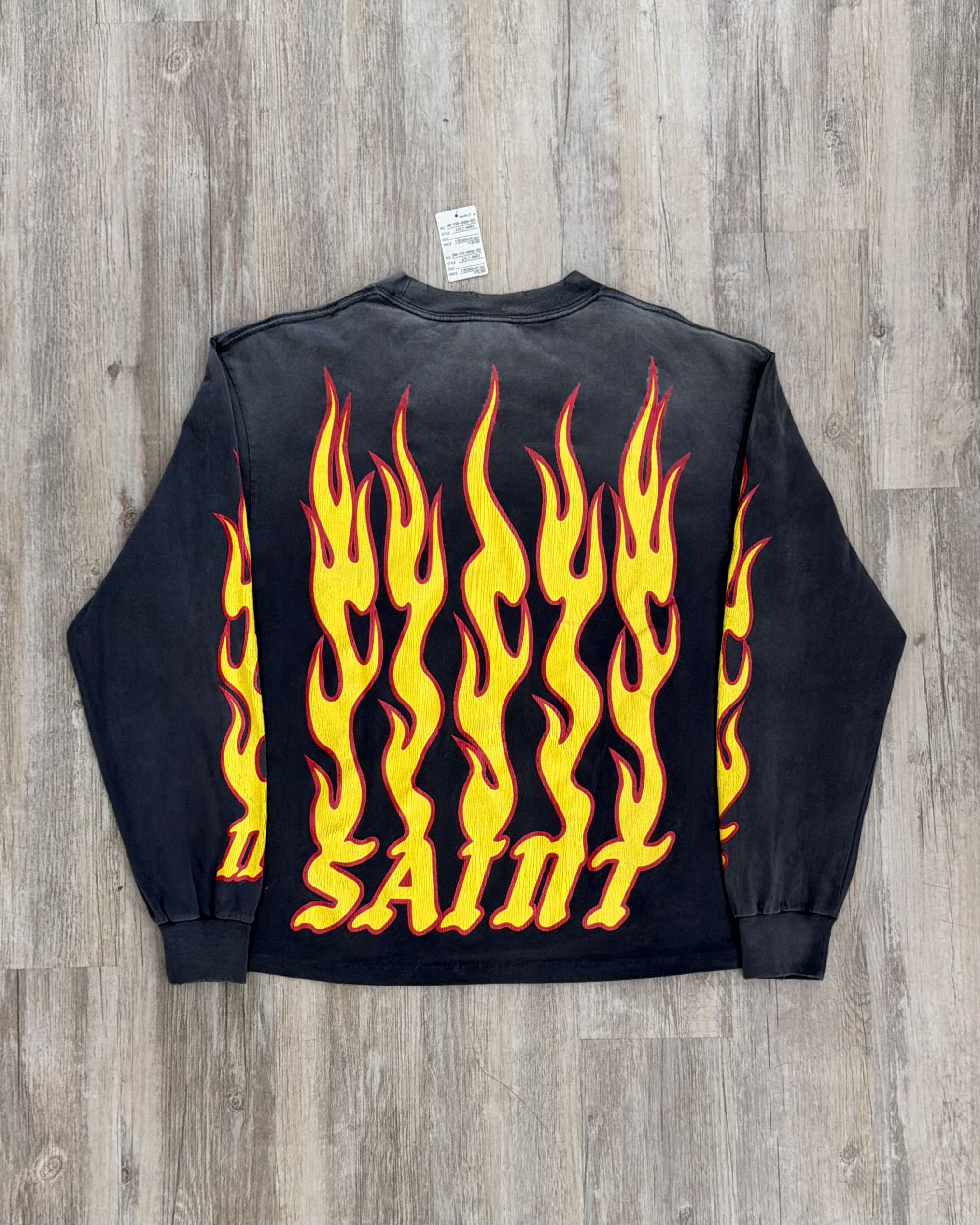 Saint Michael Saint Michaels Soul On Fire L/S Tee Size US M / EU 48-50 / 2 - 2 Thumbnail