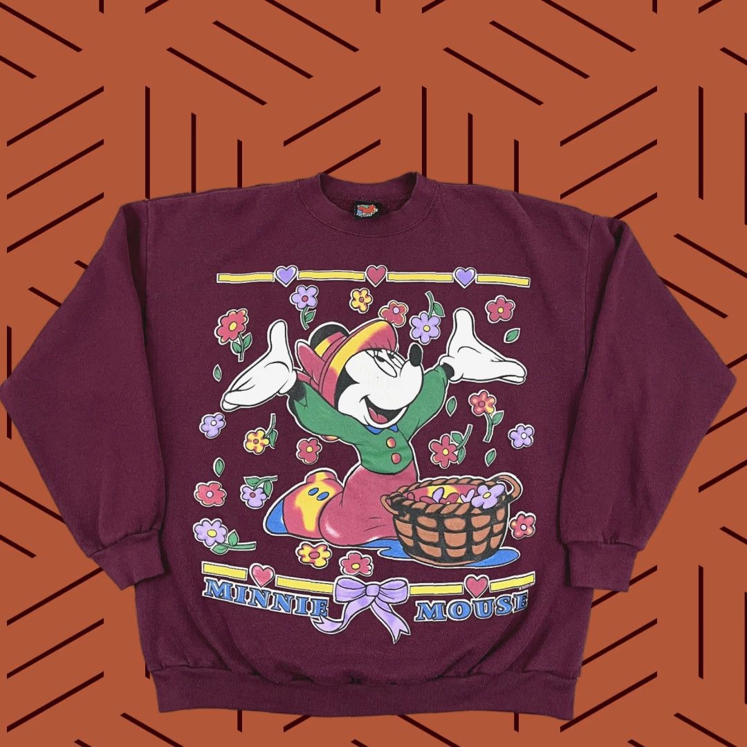 Mickey Unlimited Vintage MINNIE MOUSE Sweatshirt Adult XL Mickey Unlimited Graphic Crew Neck 90s Size US XL / EU 56 / 4 - 1 Thumbnail