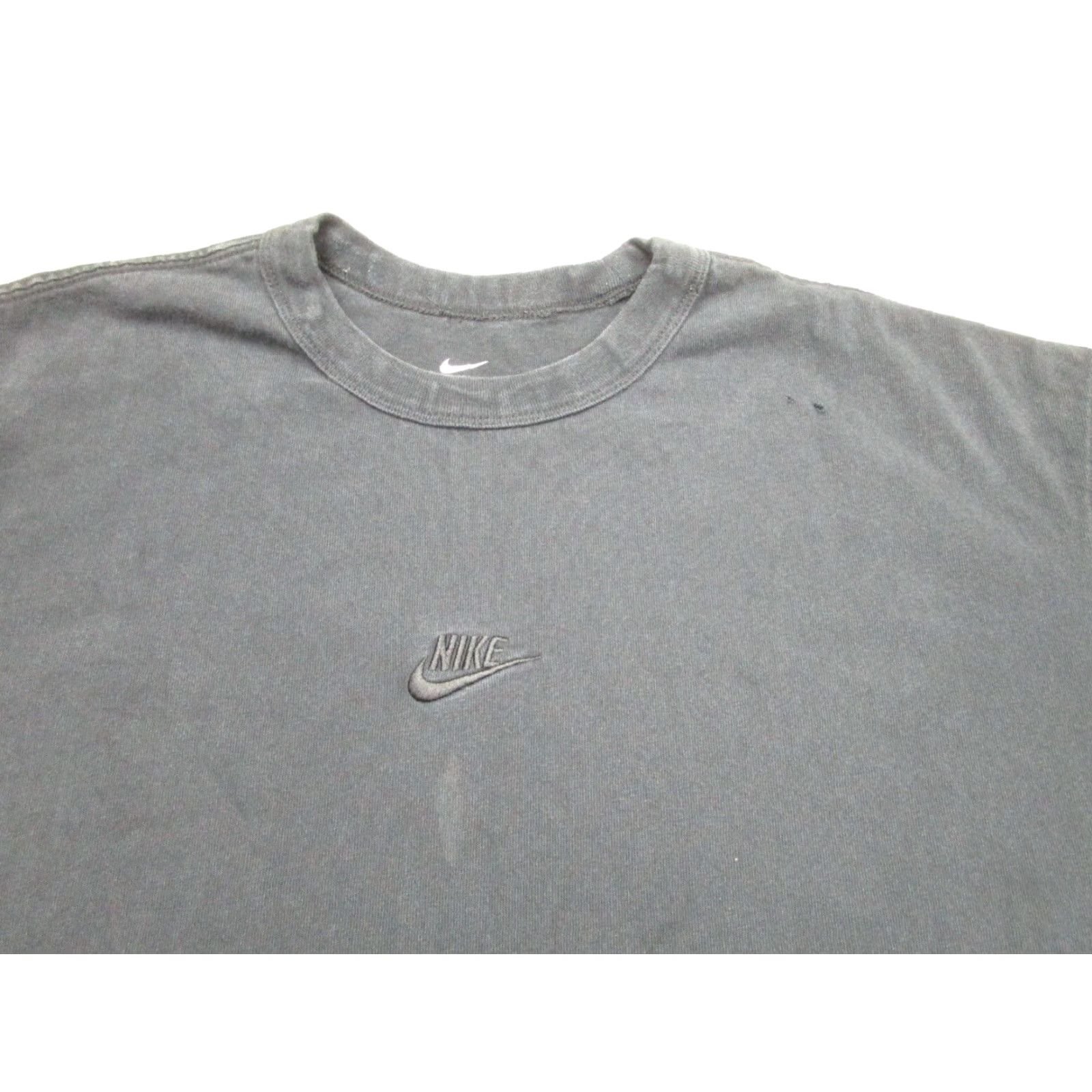 Nike VINTAGE Nike T-Shirt Mens Large Black Embroidered Logo Grunge Punk Goth Skater Streetwear Size US L / EU 52-54 / 3 - 3 Thumbnail