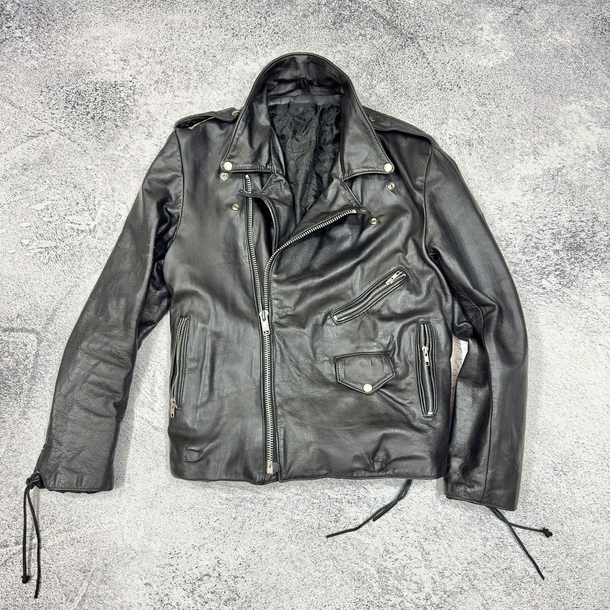 Vintage Vintage Biker Jacket Painted L size 52 Size US L / EU 52-54 / 3 - 13 Thumbnail