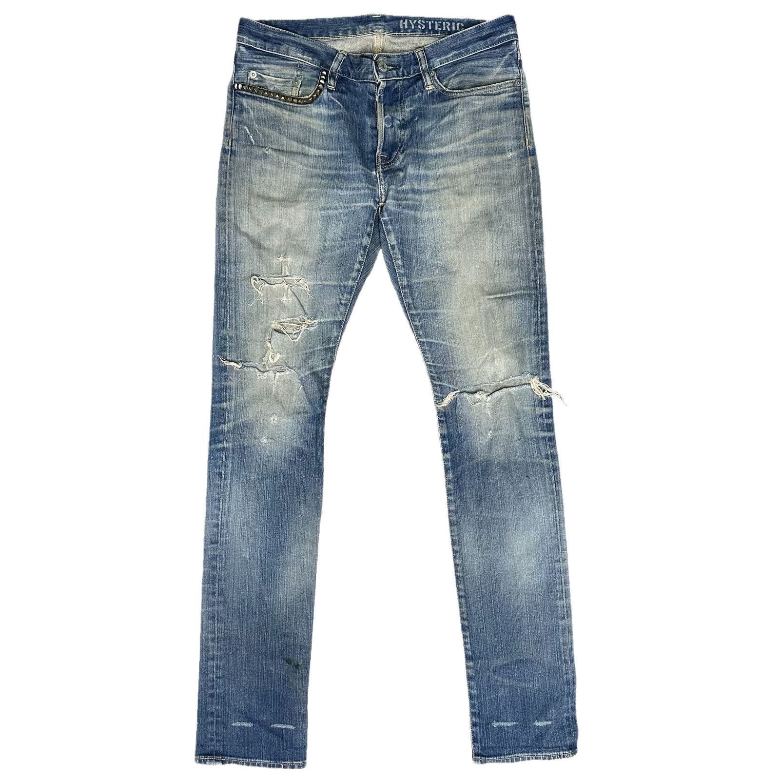 Pre-owned] Hysteric Glamour Remake denim with studs