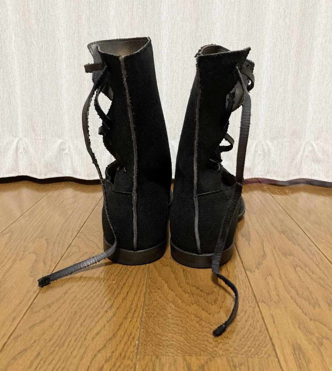 Cherevichkiotvichki × Yohji Yamamoto Yohji x CHEREVICHKIOTVICHKI side lace boots Size US 11 / EU 44 - 3 Thumbnail