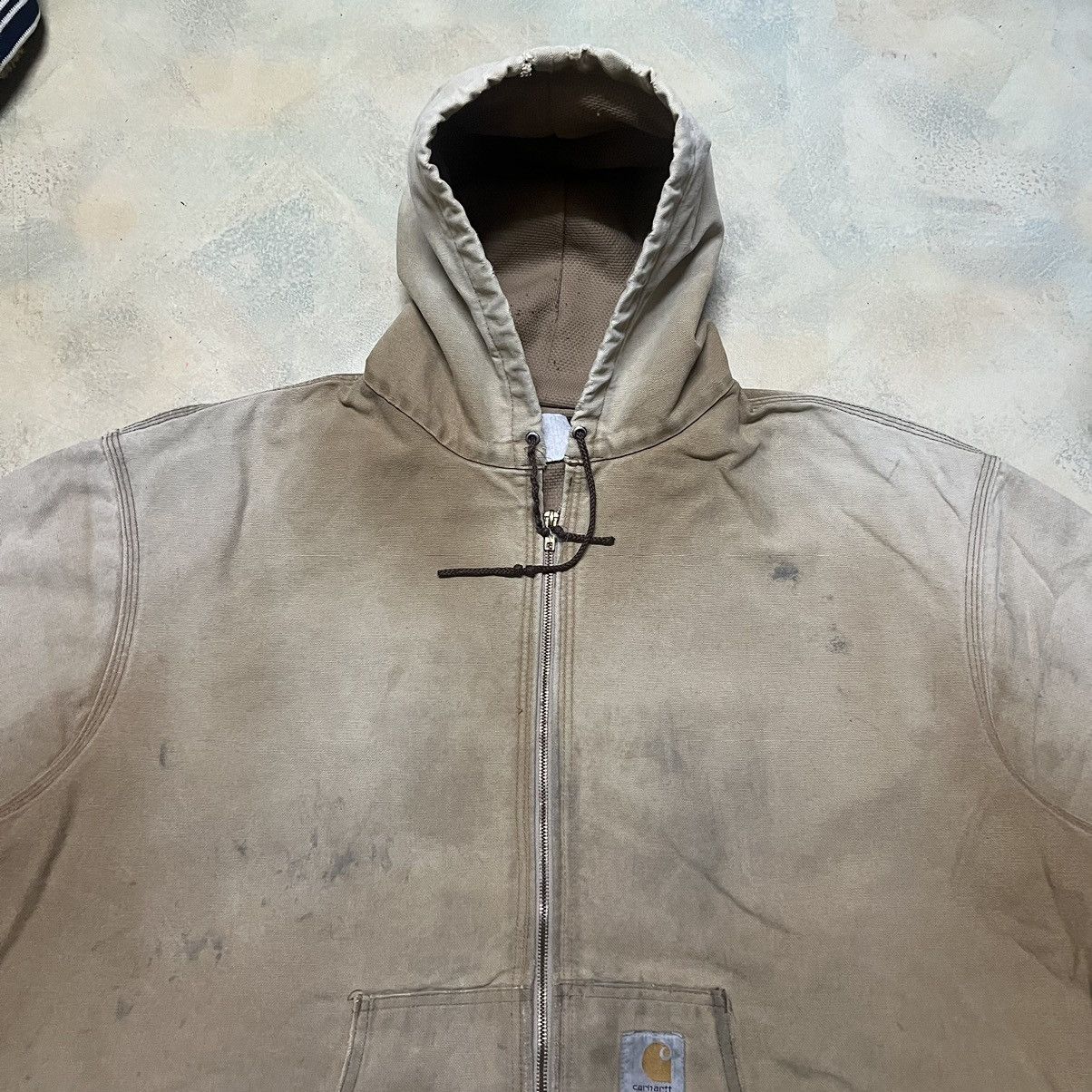 Carhartt Vintage Carhartt Hoodie Distressed Condition Size US XXL / EU 58 / 5 - 5 Thumbnail
