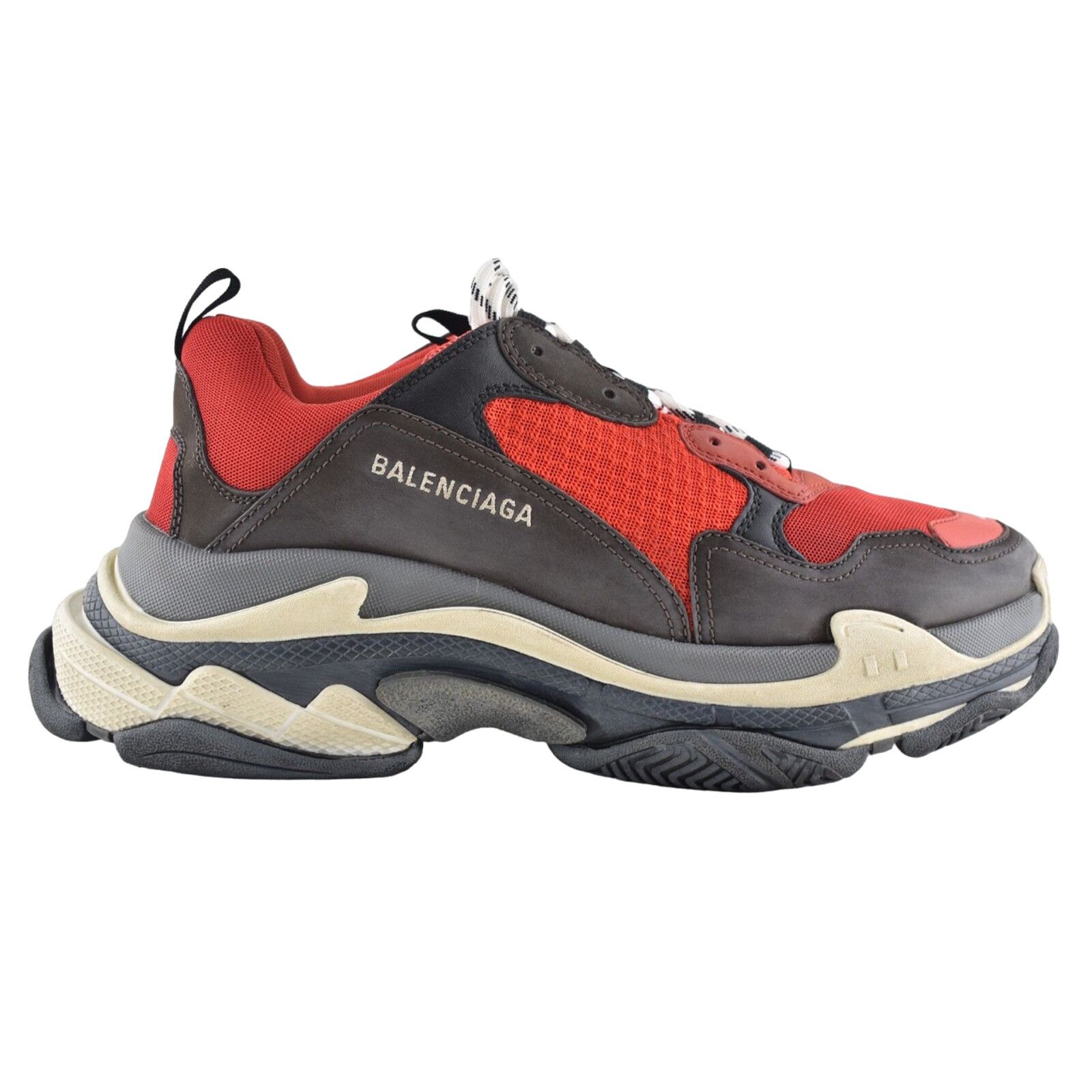 Balenciaga Balenciaga Triple S Black Red Bred Speed Flat Sneaker Size US 6 / EU 39 - 1 Thumbnail