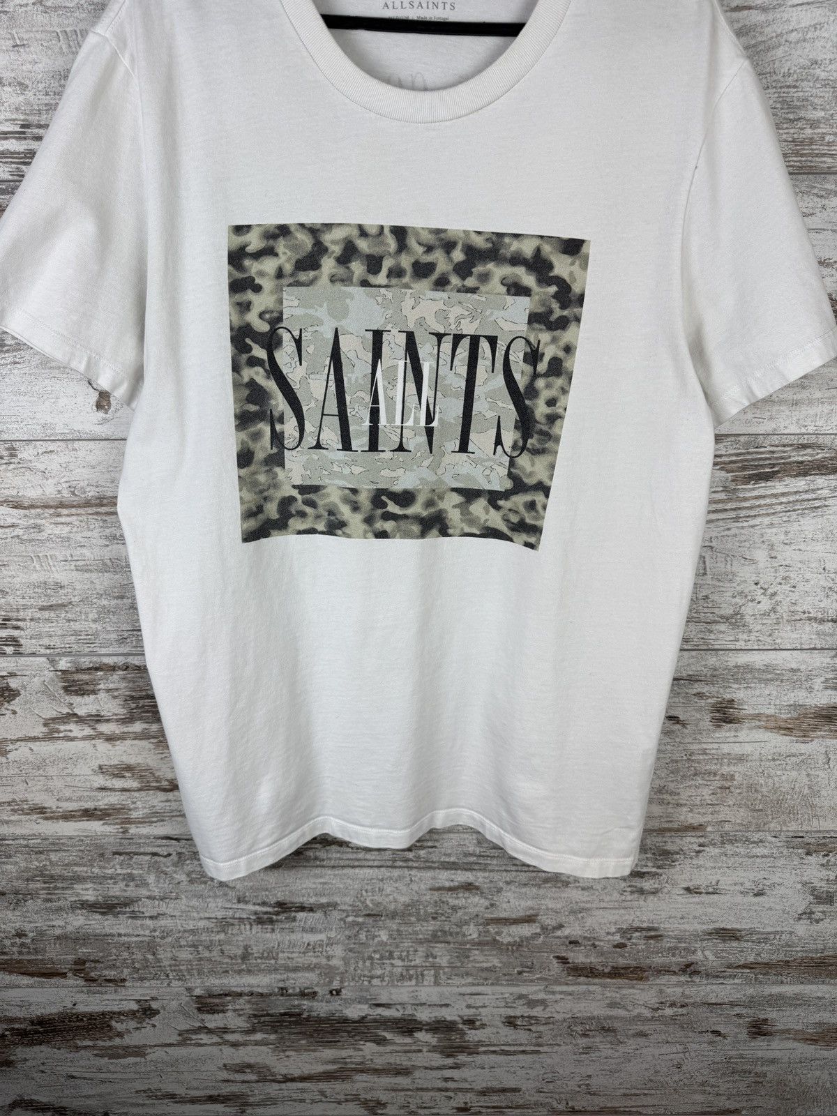 Allsaints × Japanese Brand Mens Vintage AllSaints T-shirt big logo tee Japanese luxury Size US M / EU 48-50 / 2 - 3 Thumbnail