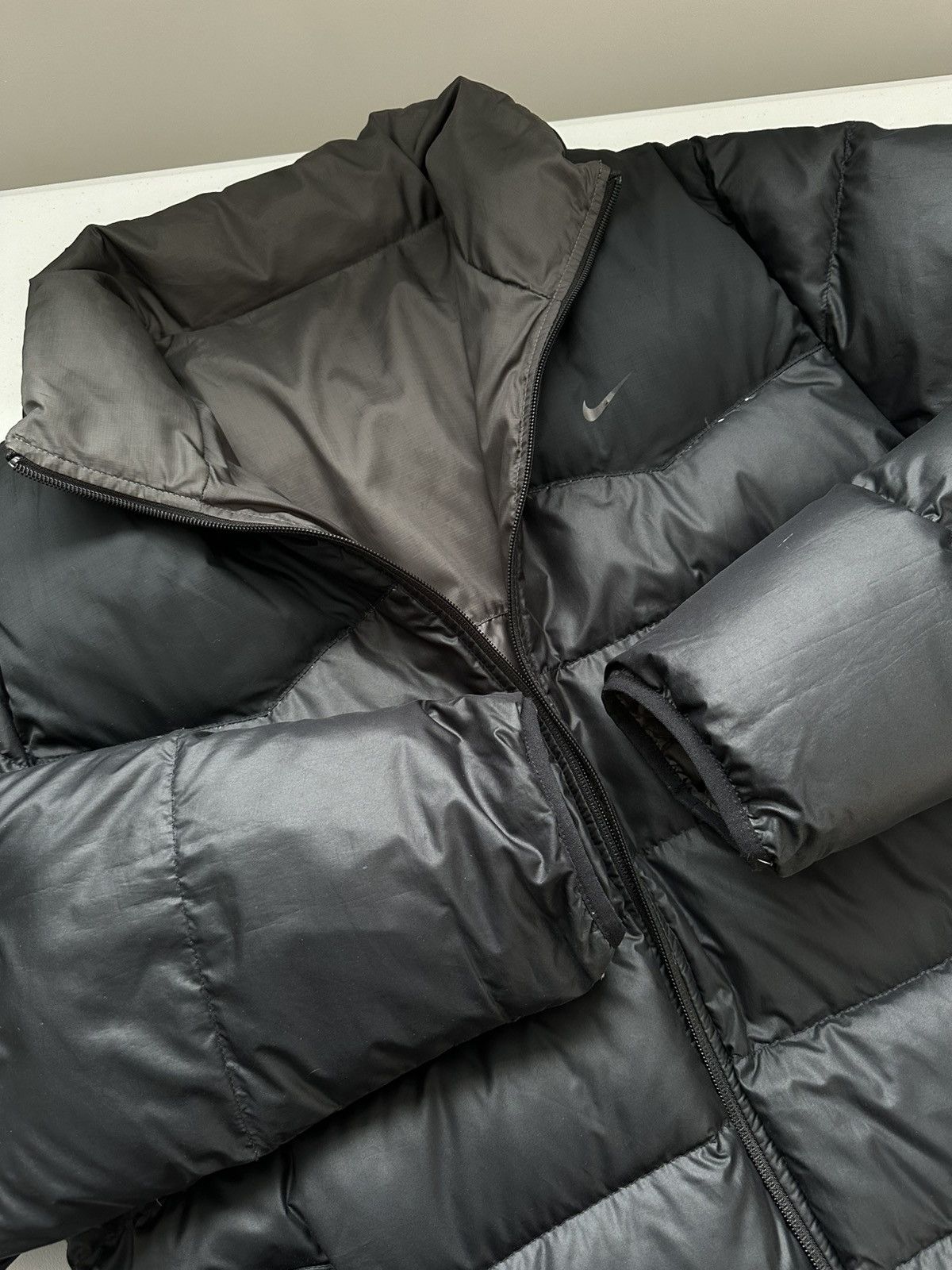 Nike × Vintage Y2k Vintage Nike Puffer Drill Jacket Size US L / EU 52-54 / 3 - 11 Thumbnail