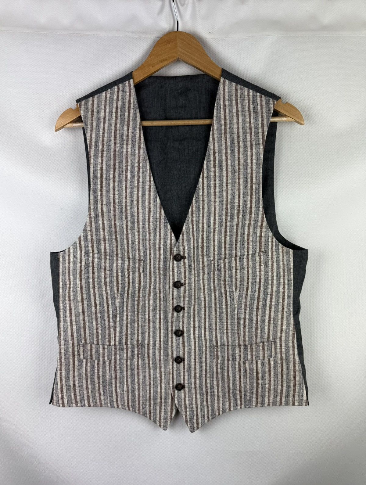 Suitsupply Suitsupply Amsterdam Silk Linen Sleeveless Vest Waistcoat Size 40R - 1 Thumbnail
