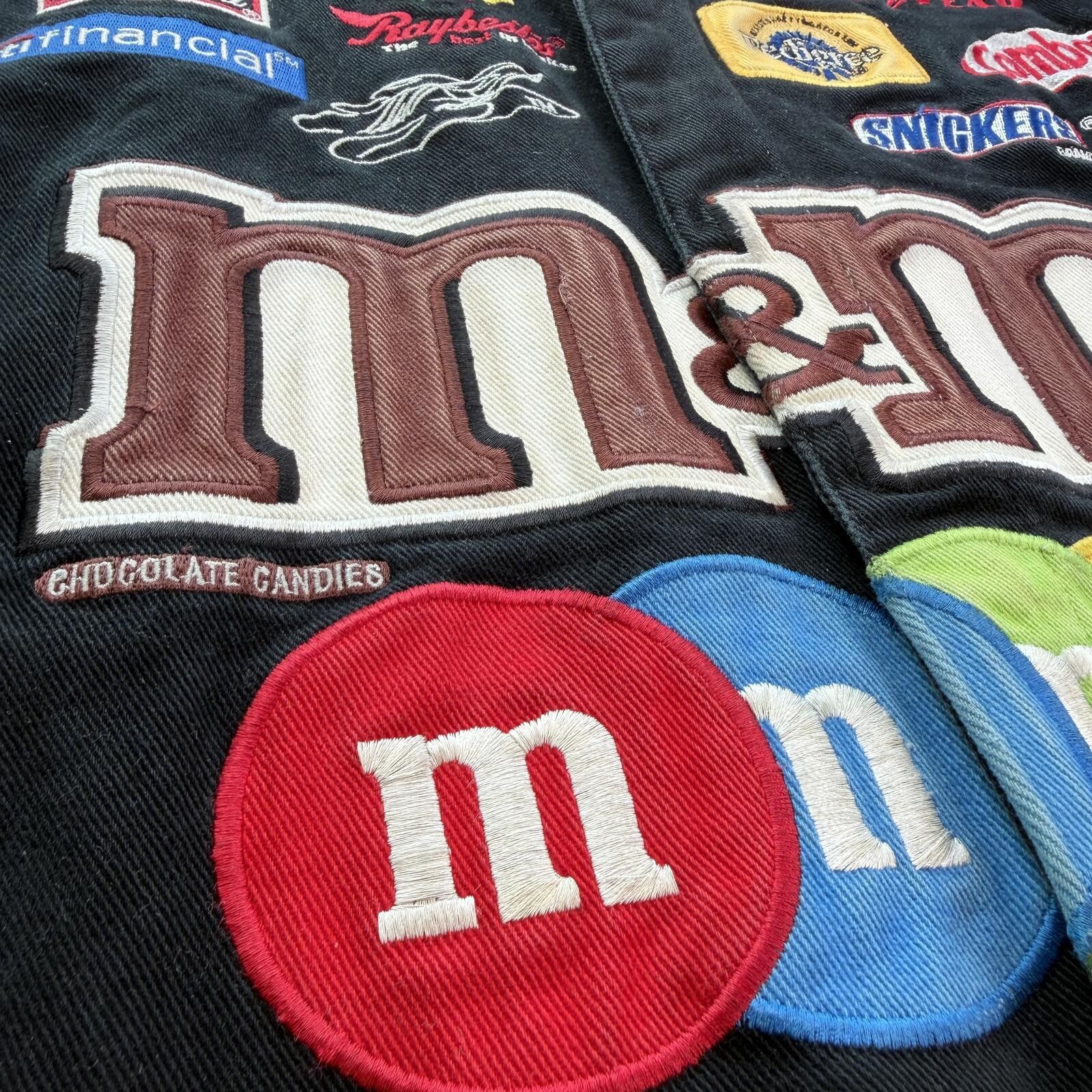 JH Design Vintage Y2K Elliott Sadler #38 M&M’s NASCAR Jacket Black L Size US L / EU 52-54 / 3 - 12 Thumbnail