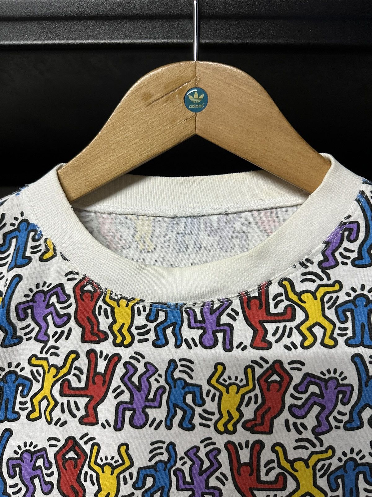 Andy Warhol Vintage 90s Keith Haring Popart Ovp Tee Size US M / EU 48-50 / 2 - 4 Thumbnail