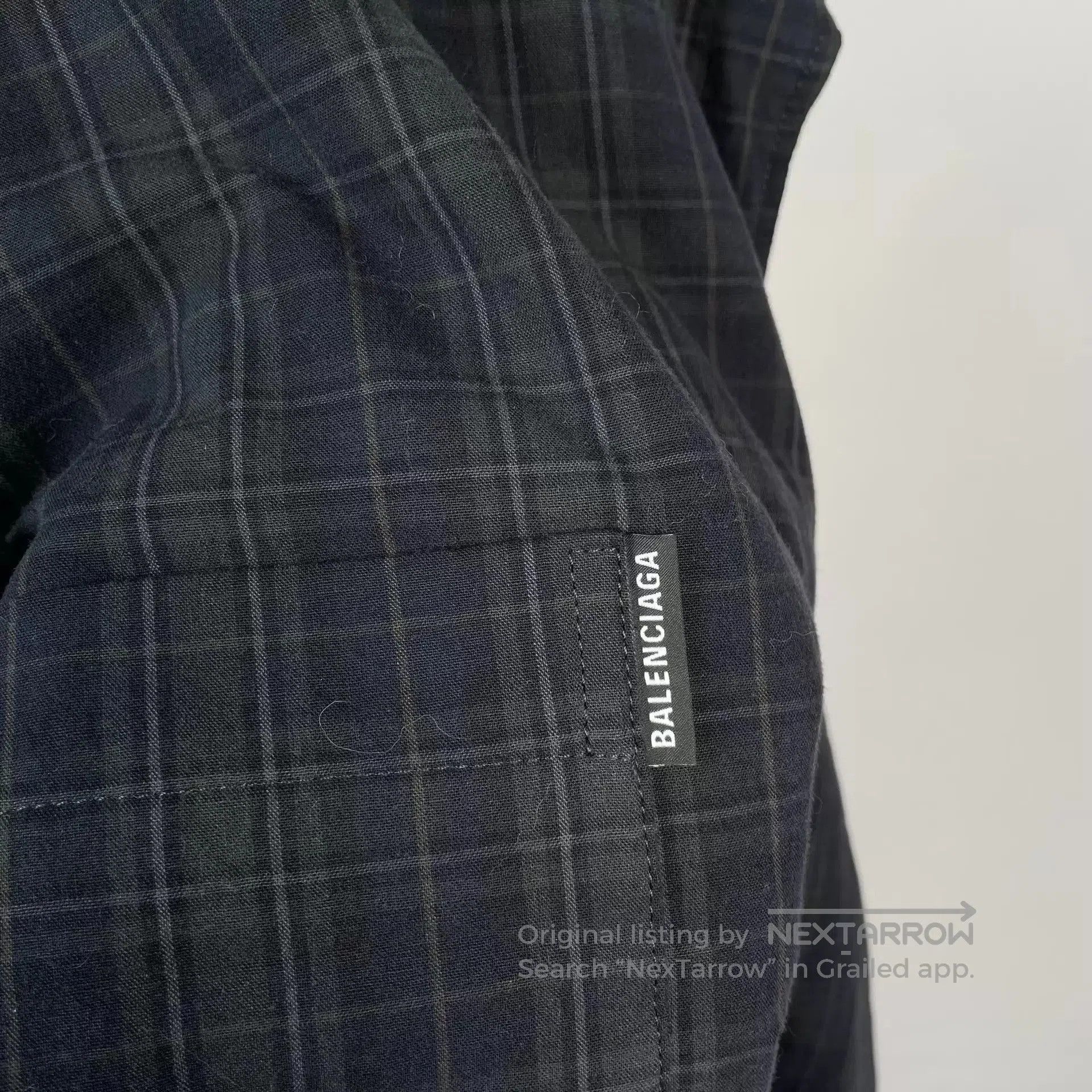 Balenciaga Plaid Long Sleeve Button-Up Shirt. Size US S / EU 44-46 / 1 - 9 Thumbnail