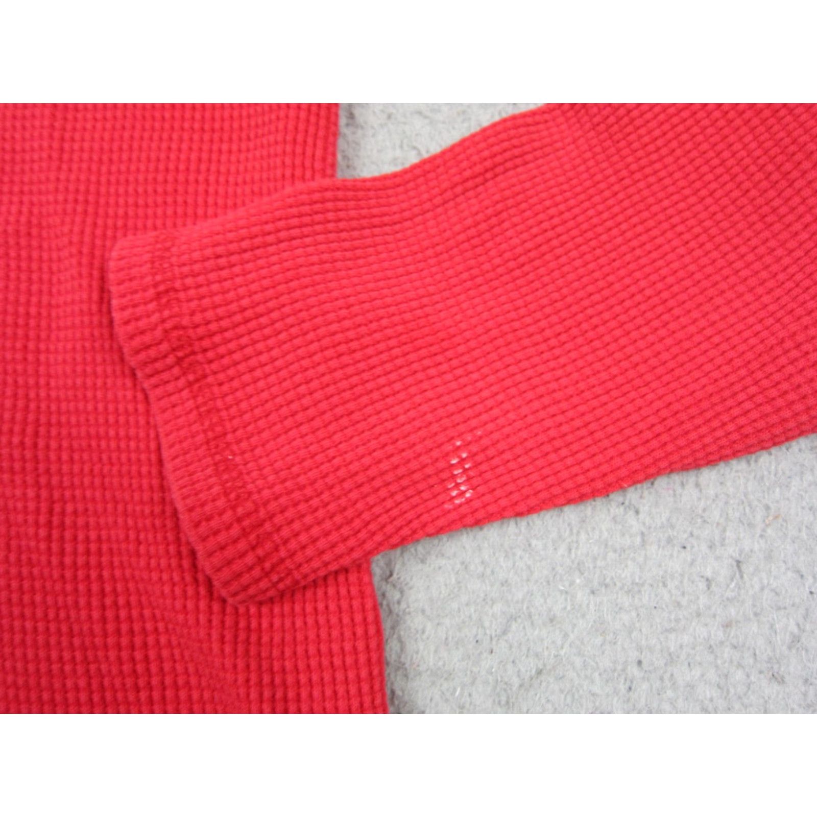 Polo Ralph Lauren VINTAGE Ralph Lauren Polo Jeans Thermal Shirt Mens S Red Knit 90s Polo Jeans Shirts Size US S / EU 44-46 / 1 - 5 Thumbnail