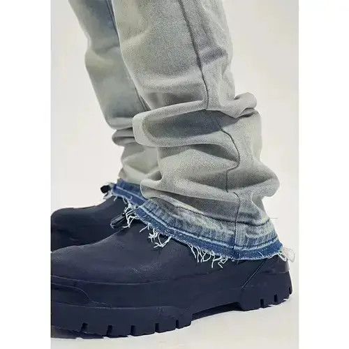 Designer × Japanese Brand × Vintage hiphop faded distressed flared jeans Size US 34 / EU 50 - 2 Thumbnail