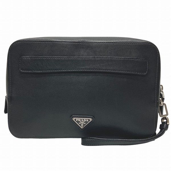 Prada Prada Prada VR0052 Vitello City Travel Pouch Clutch Bag Leather Clutch Bag VR0052 DUTY FREE for USA Size ONE SIZE - 1 Thumbnail