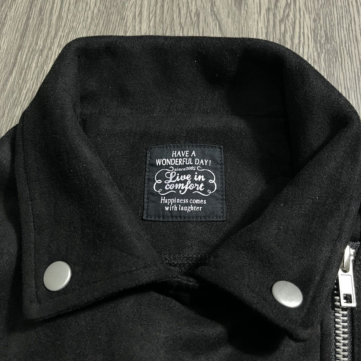 Hysteric Glamour × If Six Was Nine × Le Grande Bleu (L.G.B.) Have a Wonderfull Day - 2000s Punk Grunge Suede Ramones Size US L / EU 52-54 / 3 - 8 Thumbnail