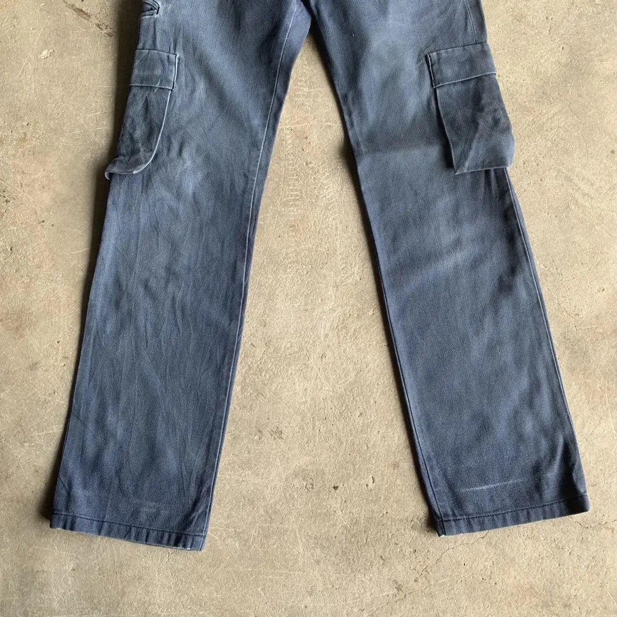 CABANE de ZUCCa HOT ITEM 💥Zucca Travail Duck Canvas Trouser Navy Cargo Pants Size US 29 - 3 Thumbnail