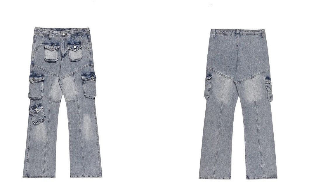 Designer × Japanese Brand × Vintage Streetwear faded y2k hiphop baggy cargo pants jeans Size US 30 / EU 46 - 3 Thumbnail