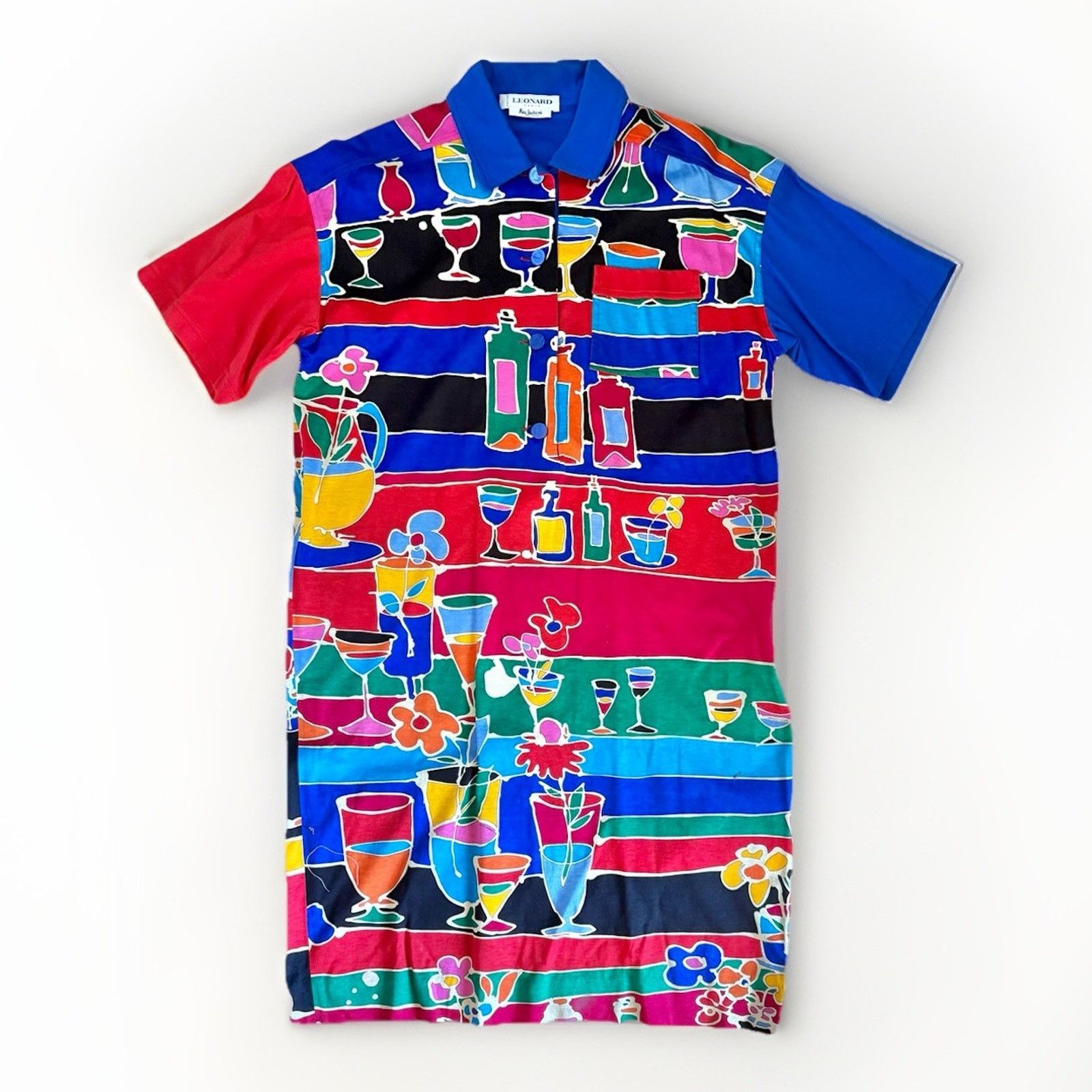 Leonard Paris Vintage LEONARD PARIS 70's 80's Cocktails Dinner DRESS M/L Size L / US 10 / IT 46 - 1 Thumbnail
