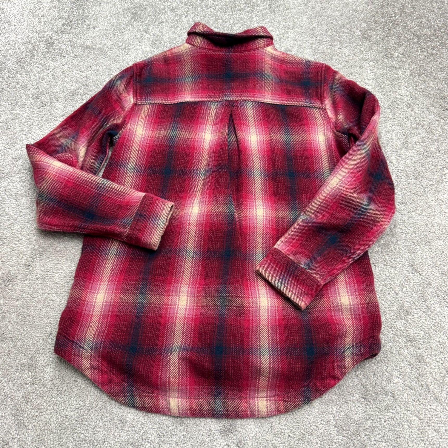 Eddie Bauer Eddie Bauer Button-Down Flannel Shirt Womens Small Red Plaid Cotton Size S / US 4 / IT 40 - 2 Thumbnail