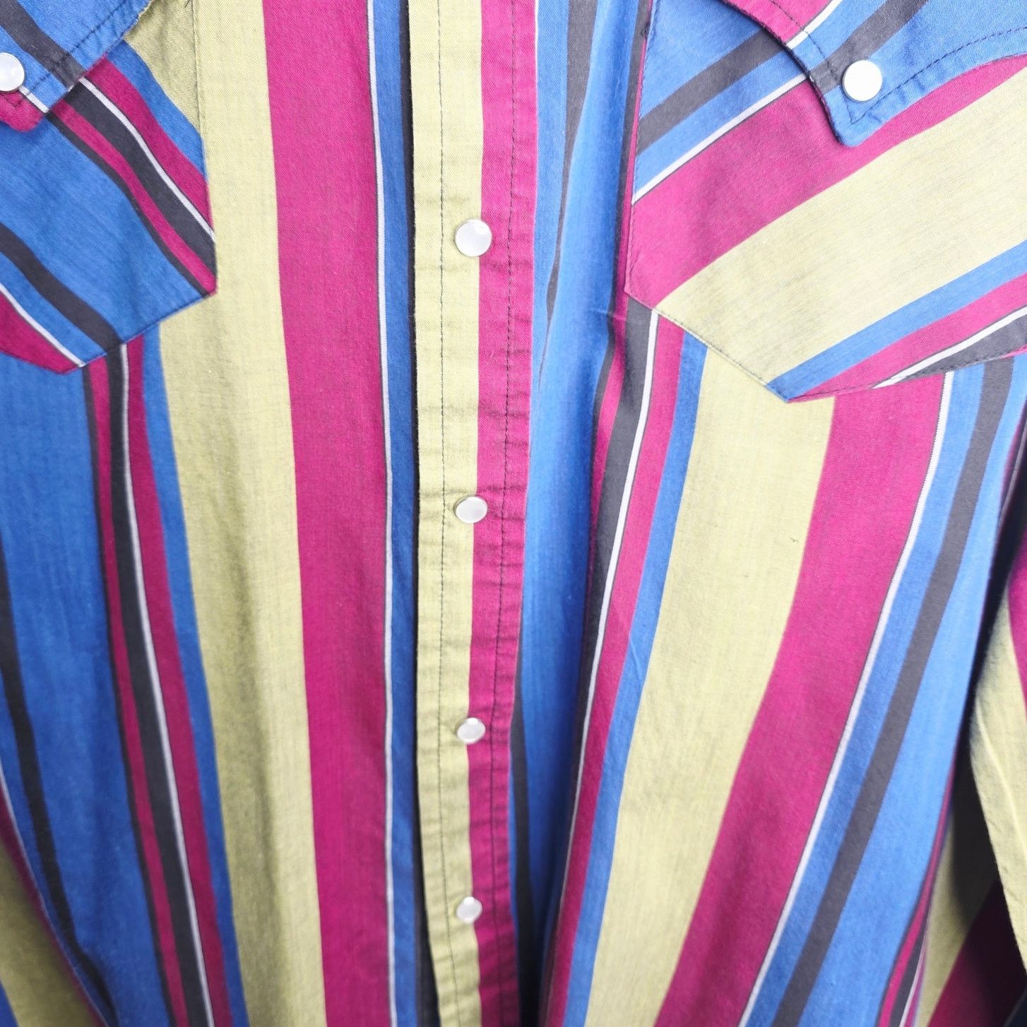 Other Vintage Ely Since 1878 Western Striped Button Front Shirt Size US XXL / EU 58 / 5 - 8 Thumbnail