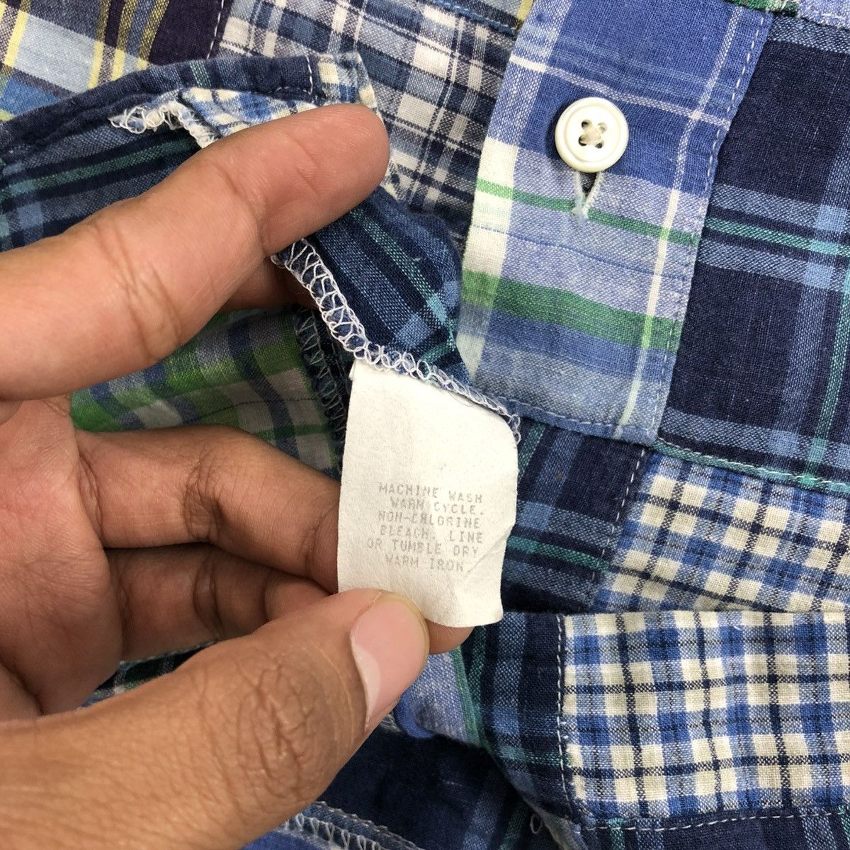 Japanese Brand Vintage Cleve USA Patchwork Shirt Y2K Ifsixwasnine Lgb Goa Size US M / EU 48-50 / 2 - 10 Thumbnail