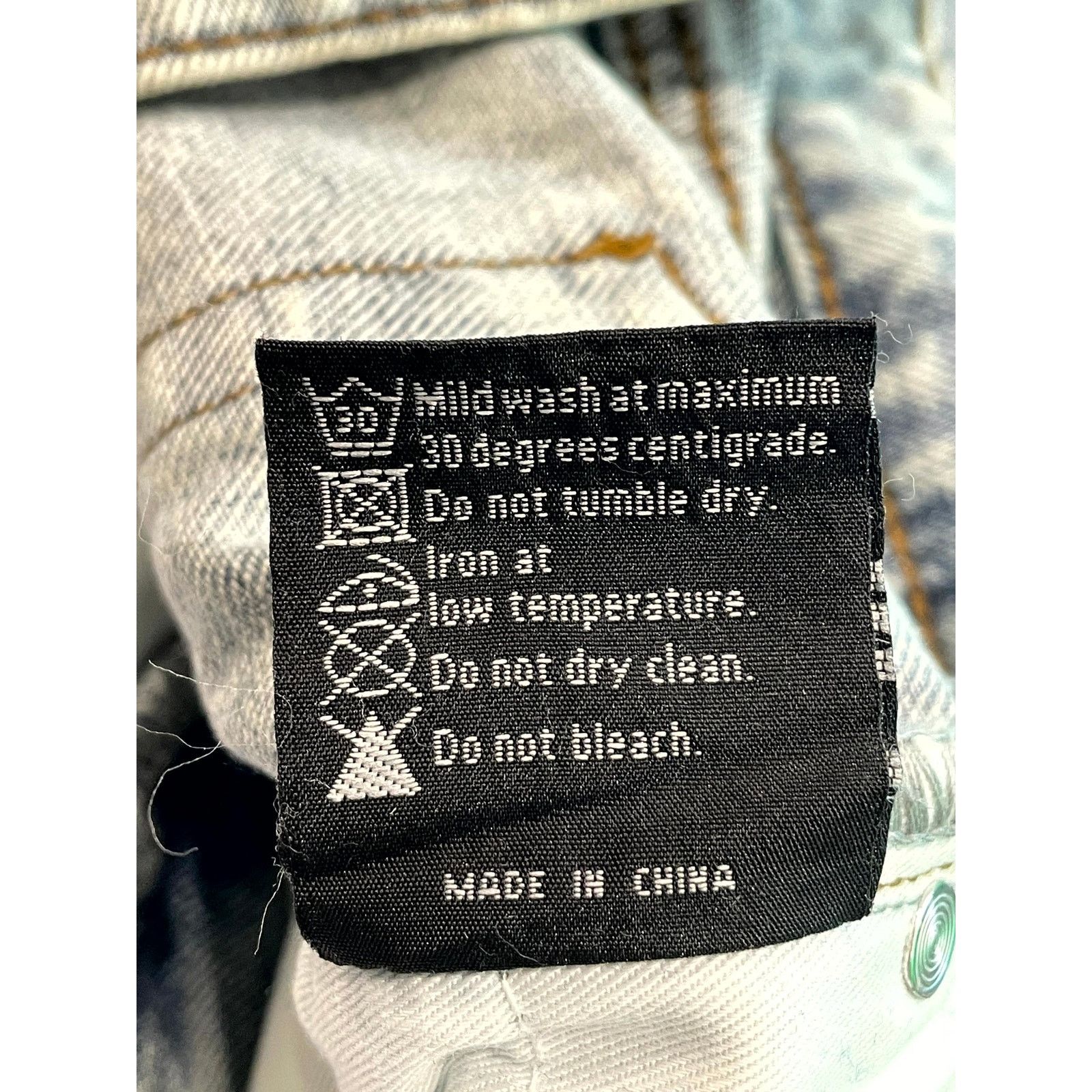 Who Decides War WDW Ultra Flare Scripture Denim Light Wash Jeans Size US 34 / EU 50 - 10 Thumbnail