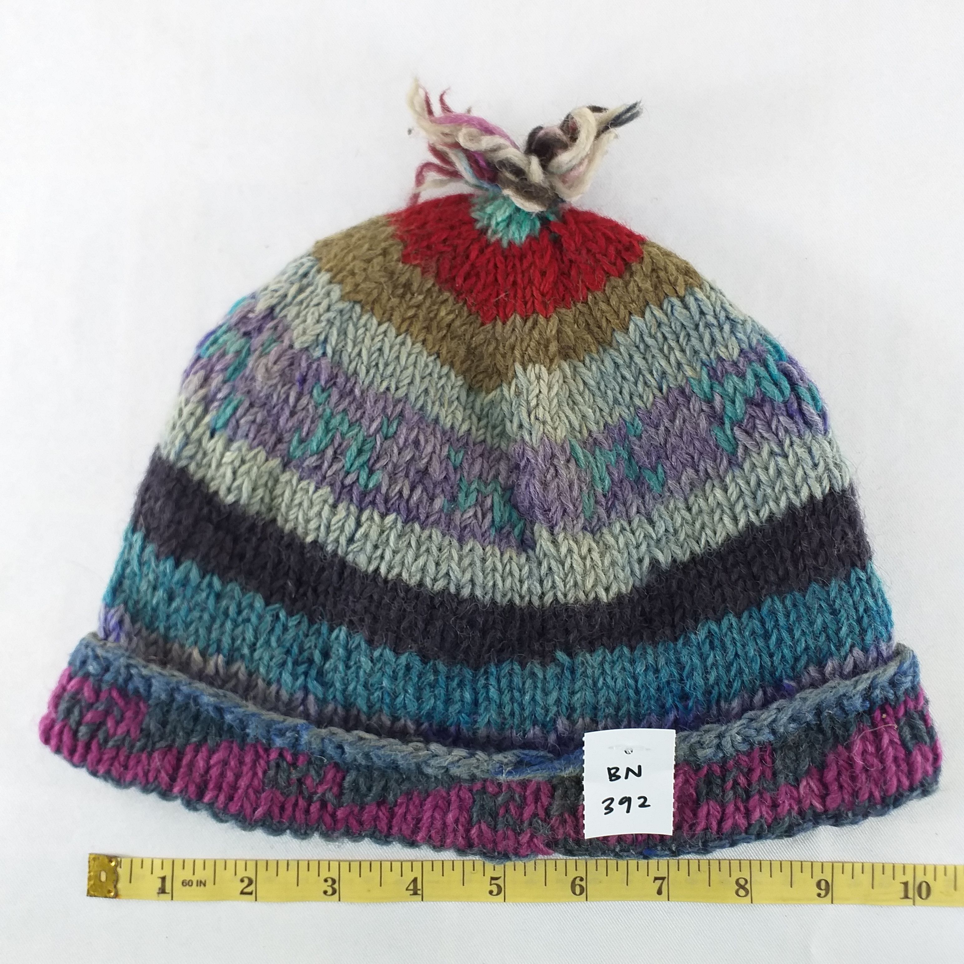 Japanese Brand Stripes Snow Cap Hat Beanie -BN392 Size ONE SIZE - 4 Thumbnail
