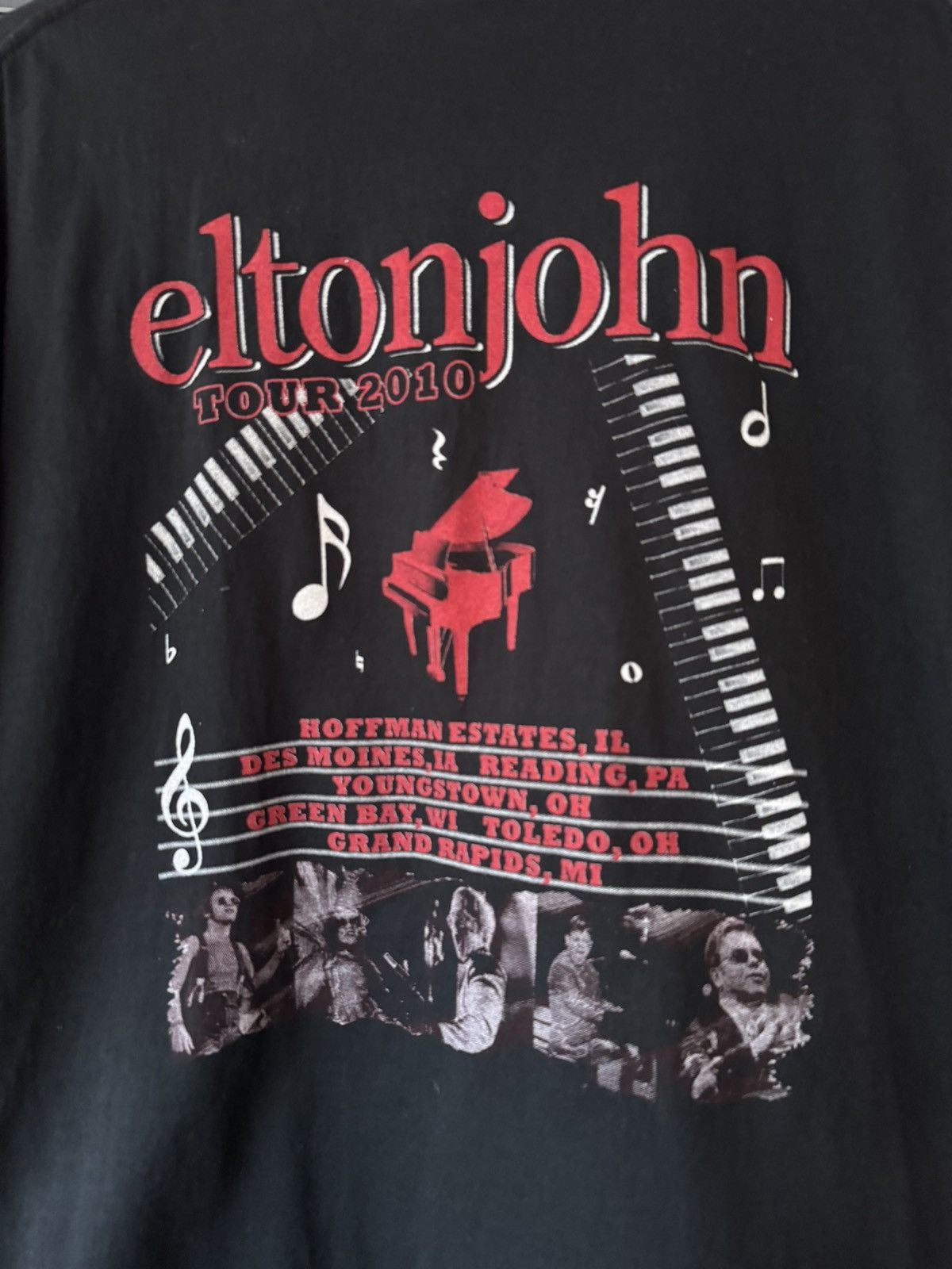 Band Tees × Vintage Elton John tour 2010 Size US XL / EU 56 / 4 - 7 Thumbnail