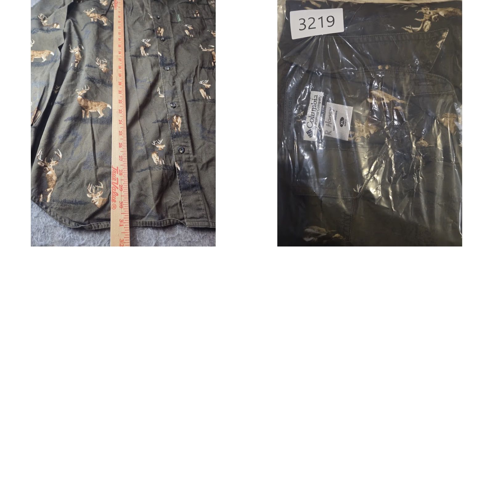 Vintage Columbia Men's Green Buck Deer Print Outdoor Hunting Button Front Shirt XL Size US XL / EU 56 / 4 - 8 Thumbnail
