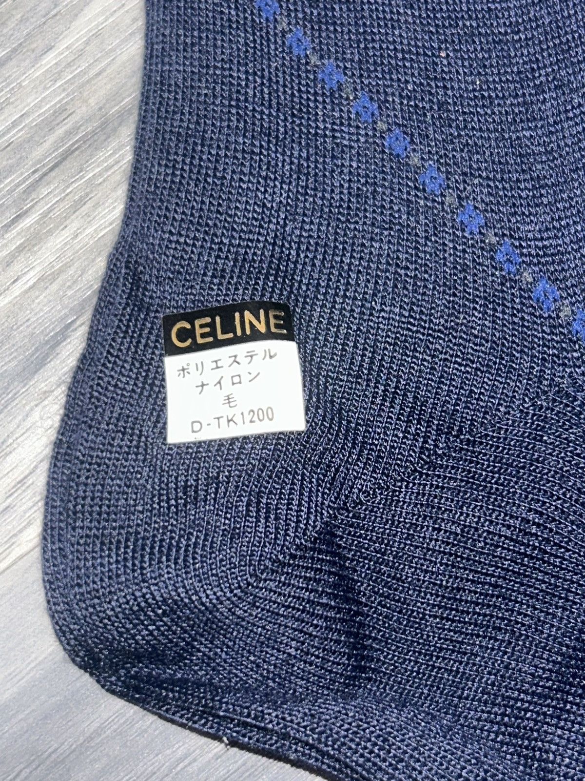 Celine Celine Navy Blue Men’s Dress Socks Size ONE SIZE - 6 Thumbnail