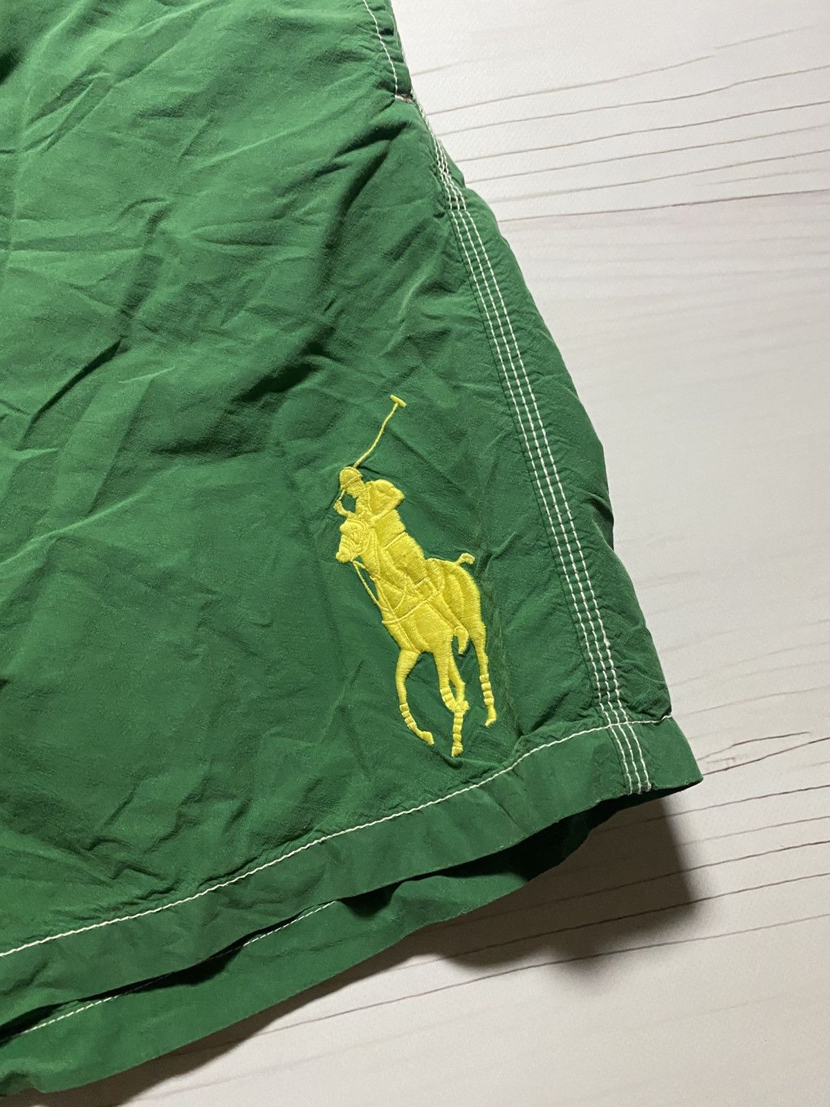 Polo Ralph Lauren × Vintage Vintage Polo Ralph Lauren Big pony 3 number y2k shorts Size US 34 / EU 50 - 6 Thumbnail