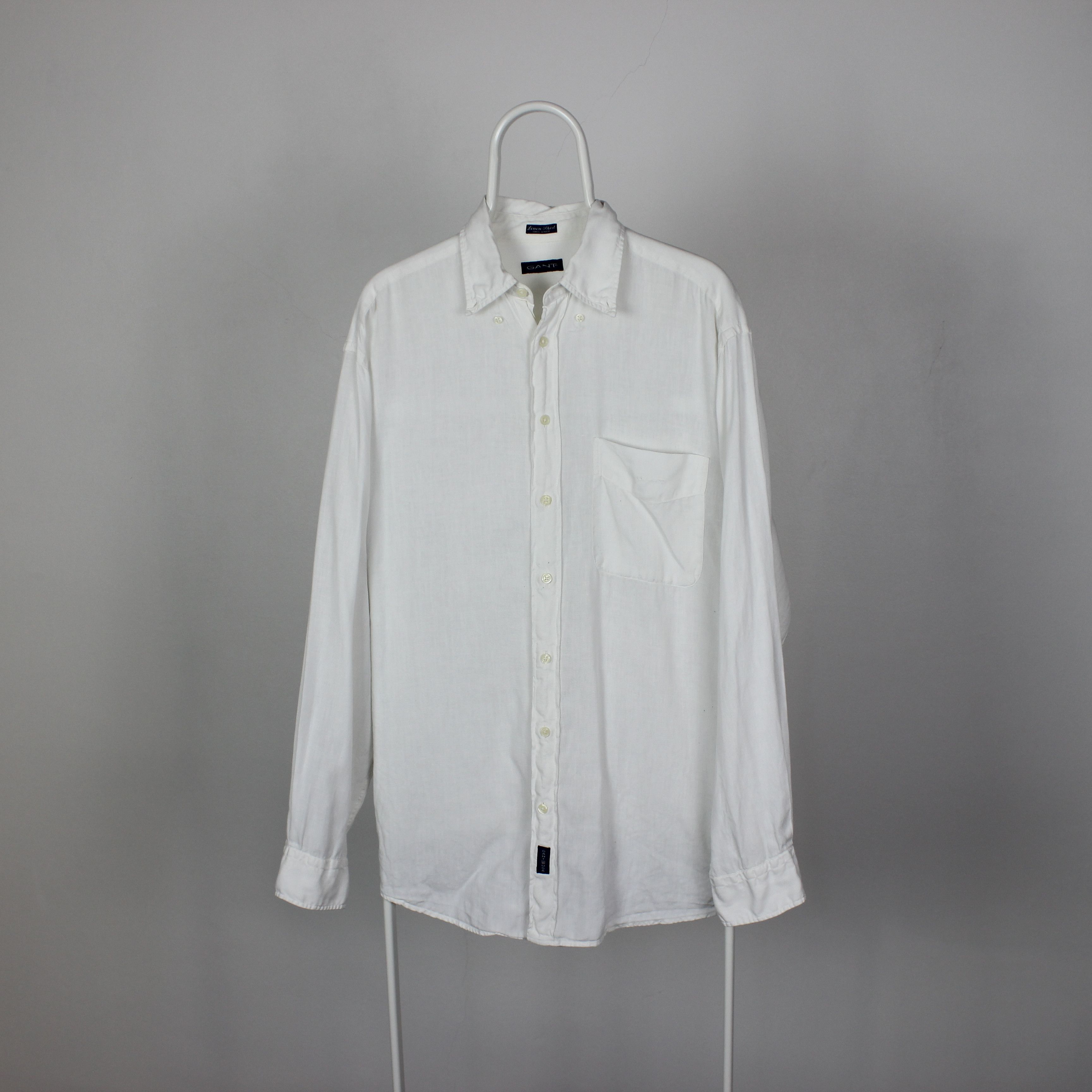 Gant Gant linen shirt men buttons ups white M L Size US L / EU 52-54 / 3 - 6 Thumbnail